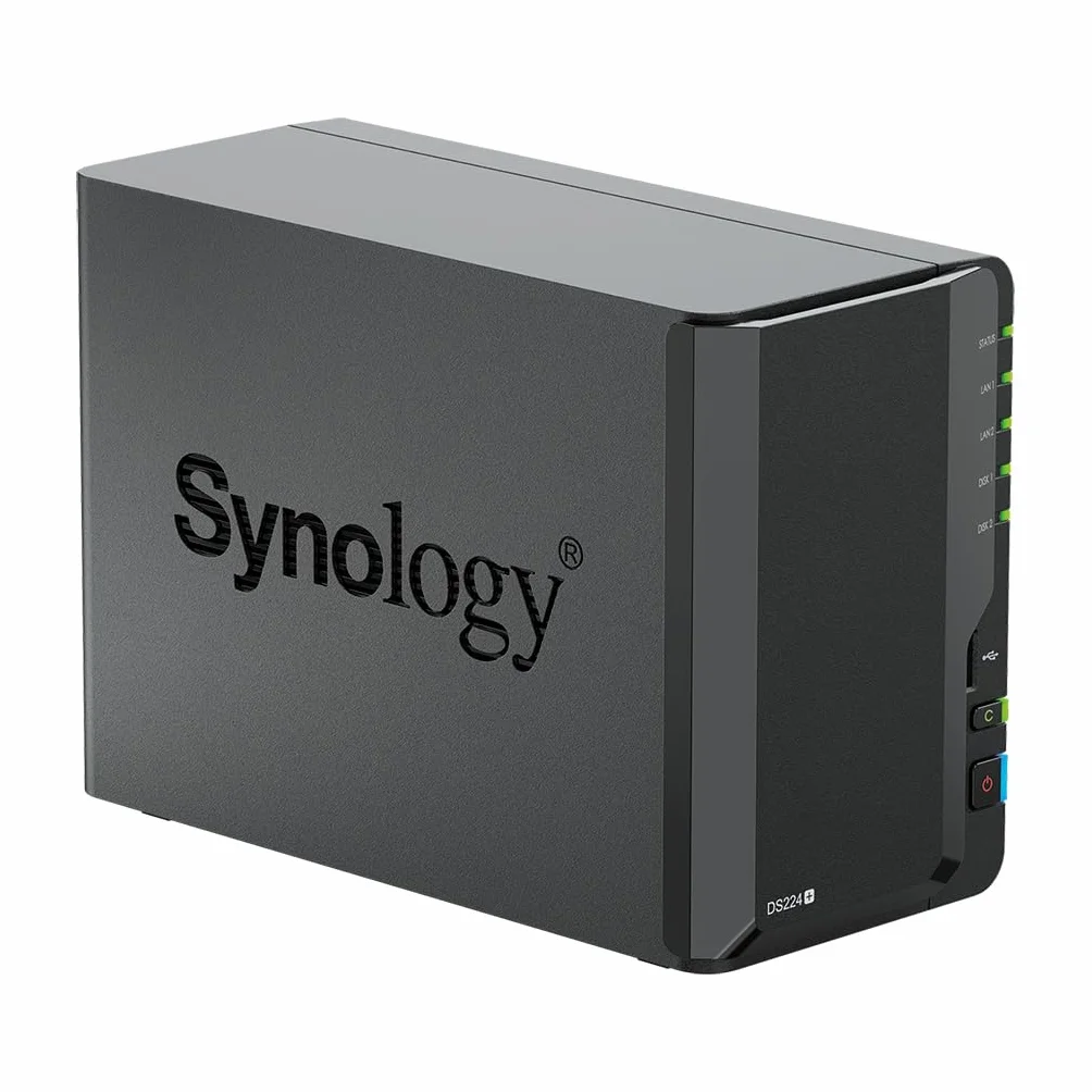 SYNOLOGY DS224+ 6GB Syno NAS 8TB (2X 4TB) Seagate IronWolf, zmontowany i przetestowany z zainstalowanym SE DSM