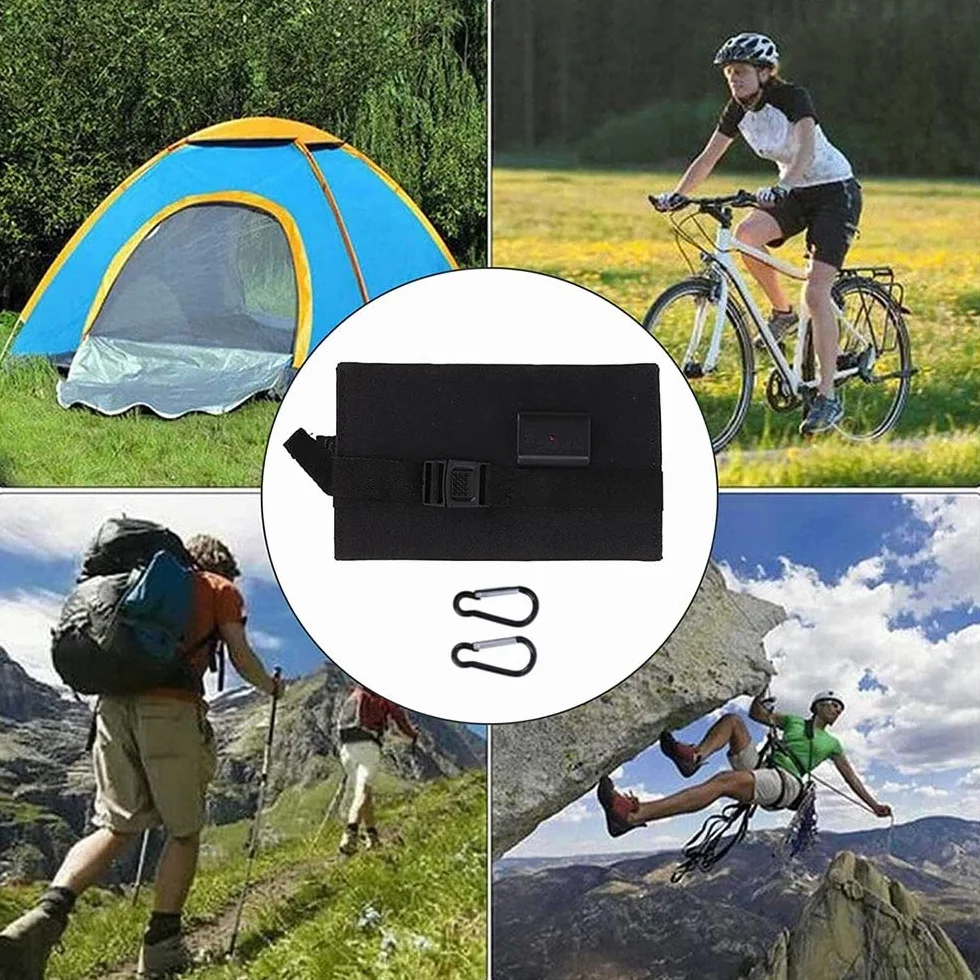Ładowarka solarna 20W 5,5V składana przenośna zewnętrzna ładowarka do panelu słonecznego Power Bank wodoodporna bateria zewnętrzna kompatybilna ze smartfonami, tabletami i innymi urządzeniami do (21W)