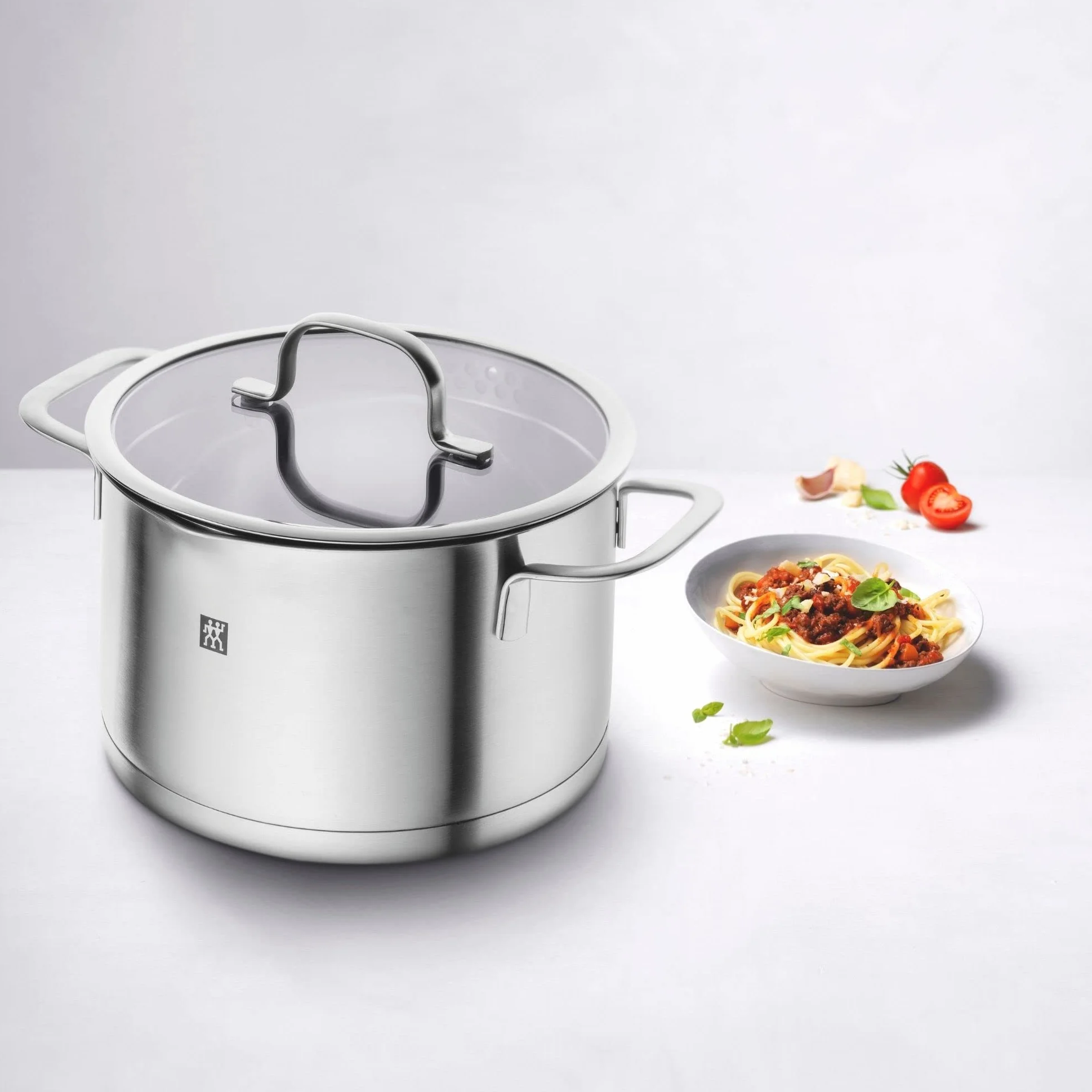 ZWILLING TrueFlow Kochtopfset 4-teilig Edelstahl Induktion Ausgießfunktion Silber