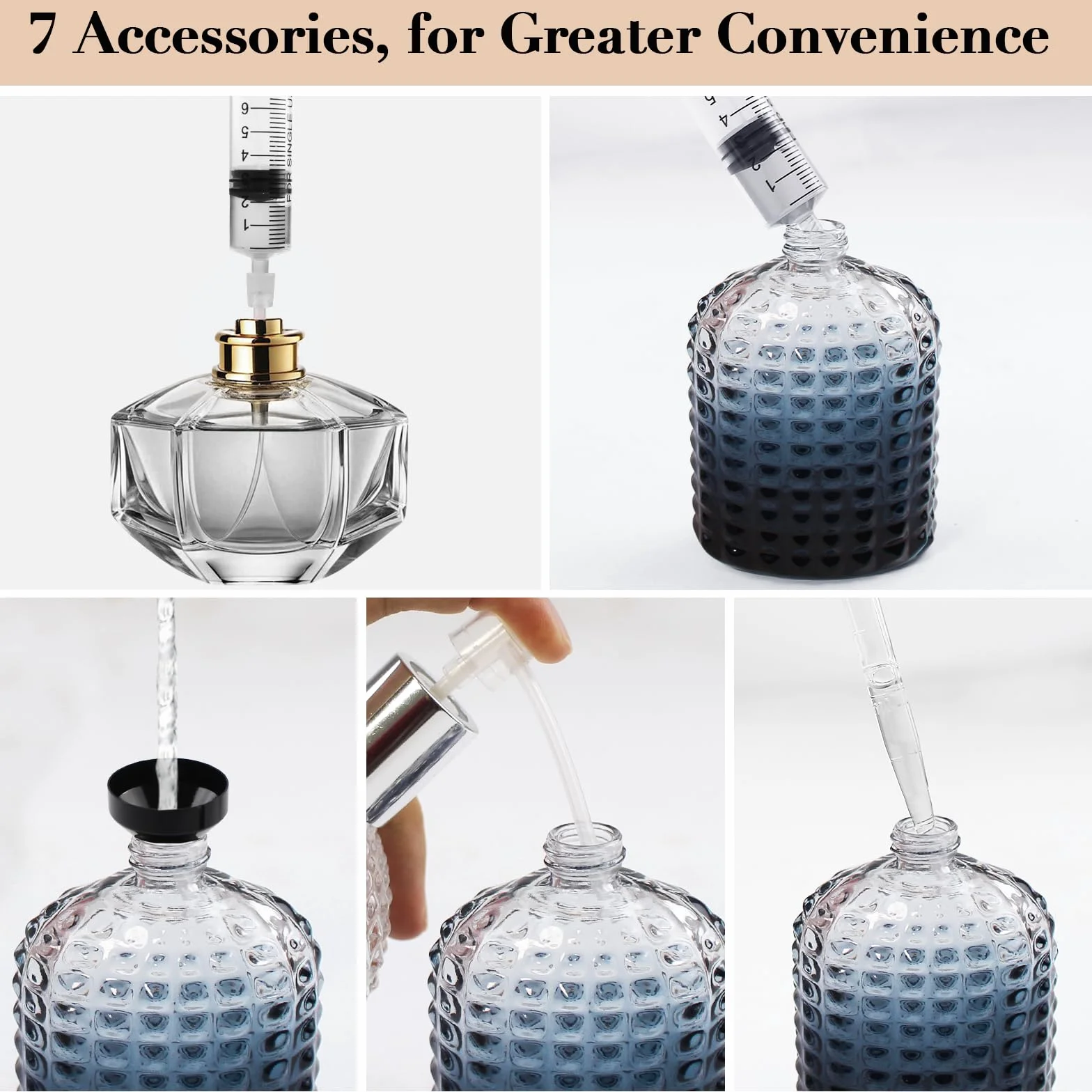 2 sztuki 50 ml Lege zestaw perfum, hervulbare Gradient Blauw ananas perfumy met Zakken voor Reizen, Werk, Afspraken, Glazen Verstuiver Spray Flesjes voor Essentiele Oliën, Aftershave