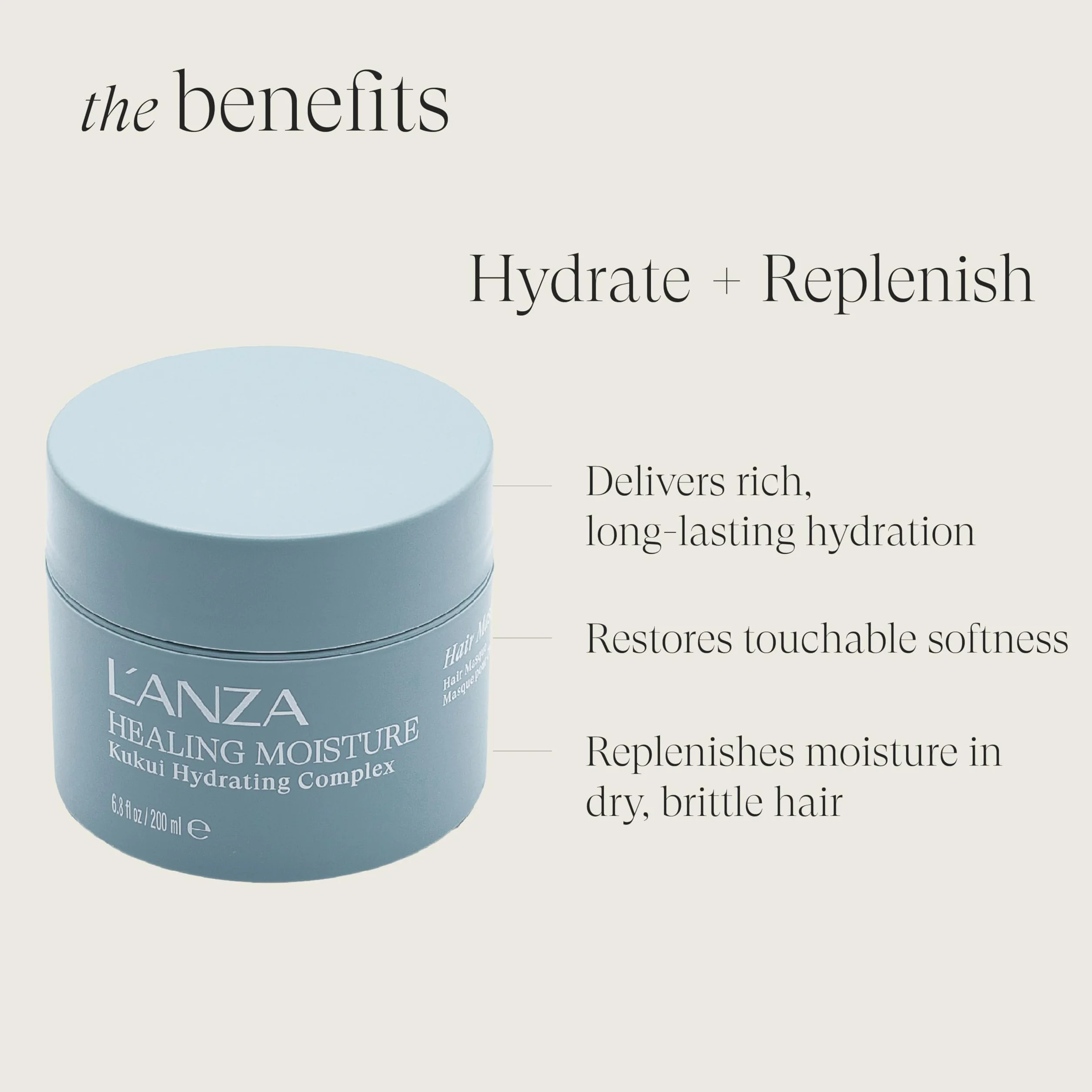 L'Anza Healing Moisture Maska do Włosów, 200 ml