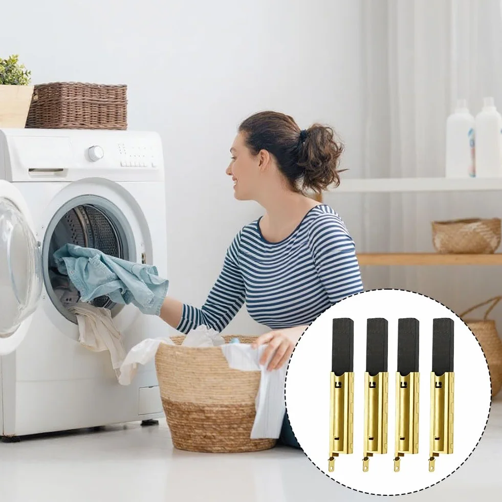 4 sztuki szczotek węglowych L94MF7, szczotki z włókna węglowego do pralki, zapasowe szczotki węglowe do silnika elektrycznego, wkładki do silników silnikowych, szczotki wysuwane, trwała wydajność, 5 x