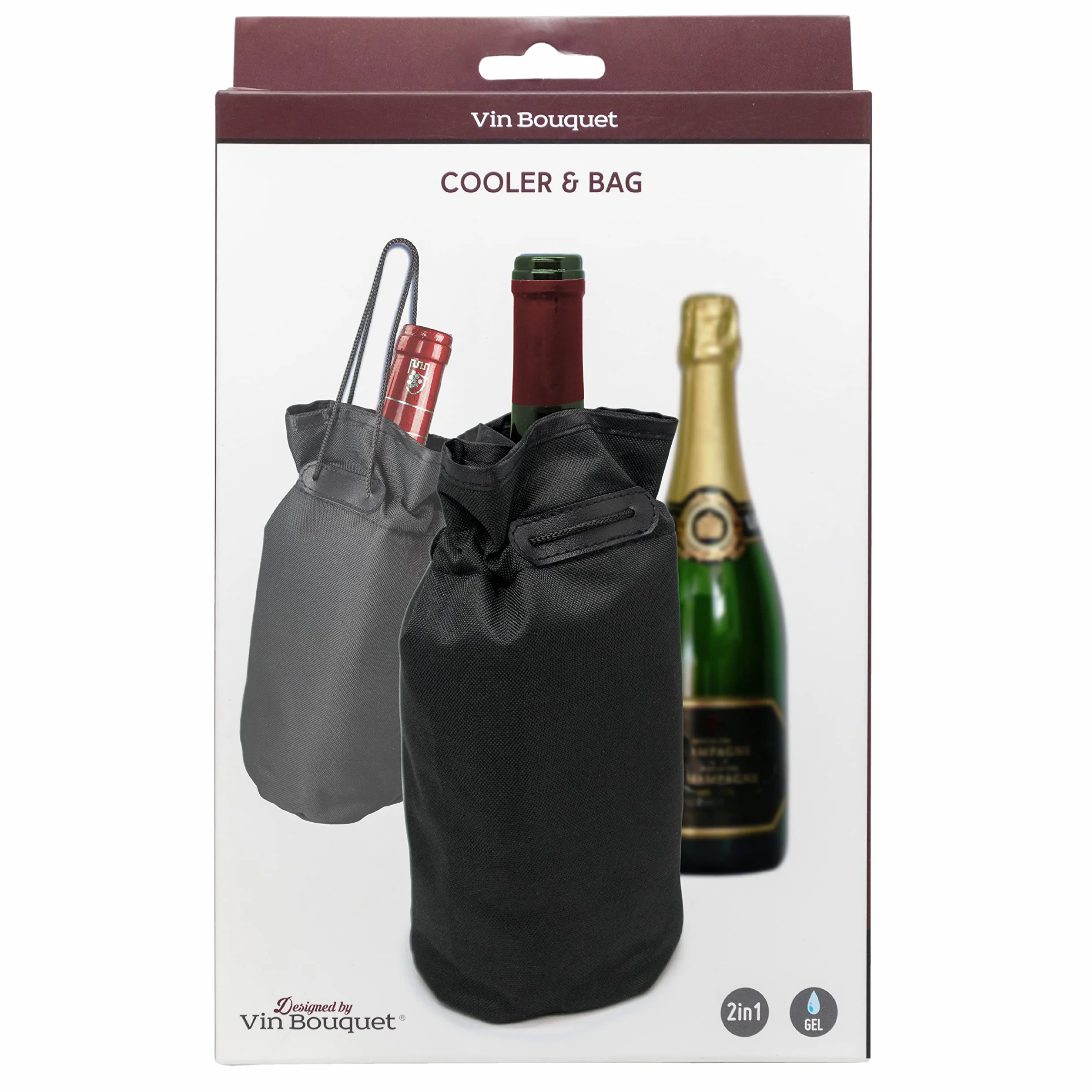 Vin Bouquet FIE 665 żelowy pokrowiec ochronny czarny z uchwytami torba