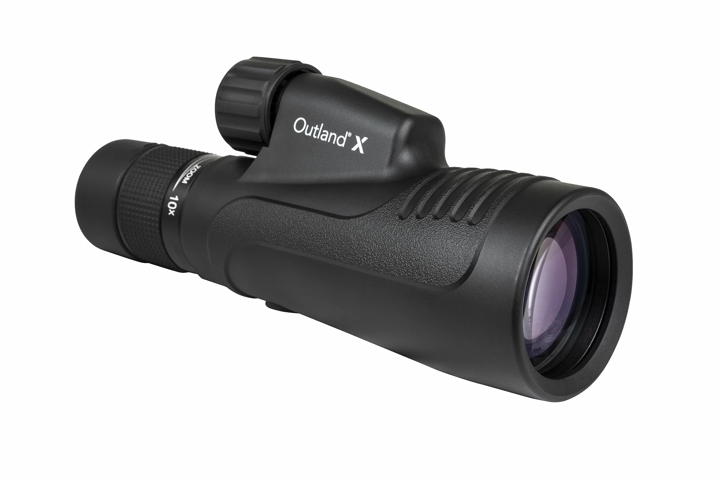 Celestron 72373 Outland X 10-30x50mm - Wodoodporny monokular Celestron 72373 Outland X 10–30x50 mm, statyw, oslony okularów, mocna obudowa, szklo pryzmat. BaK-4, wielopowlok. ukl. optyczny, czarny