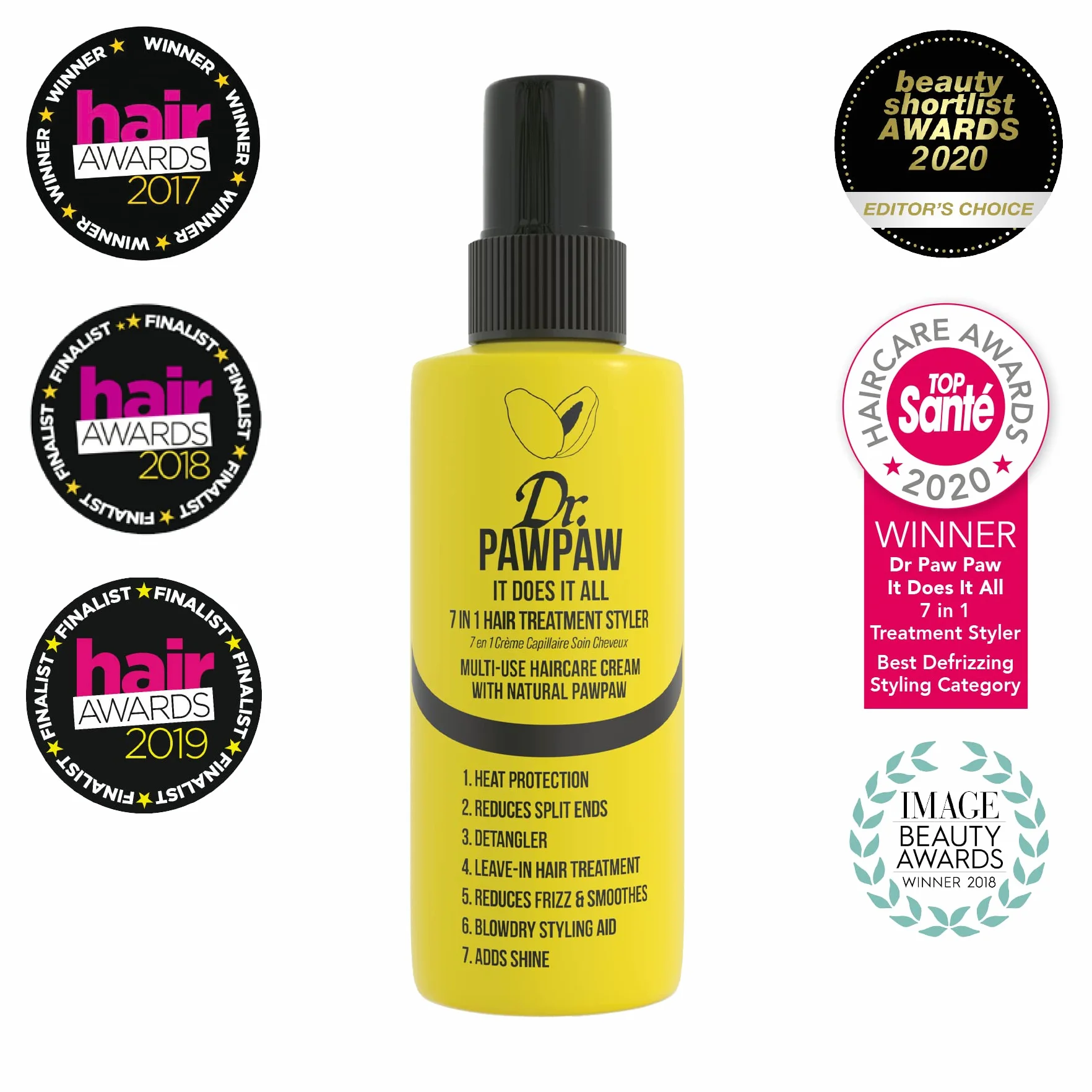 Dr PAWPAW It Does It All - 7 w 1 maszynka do pielęgnacji włosów - zestaw 2 sztuk, 100 ml