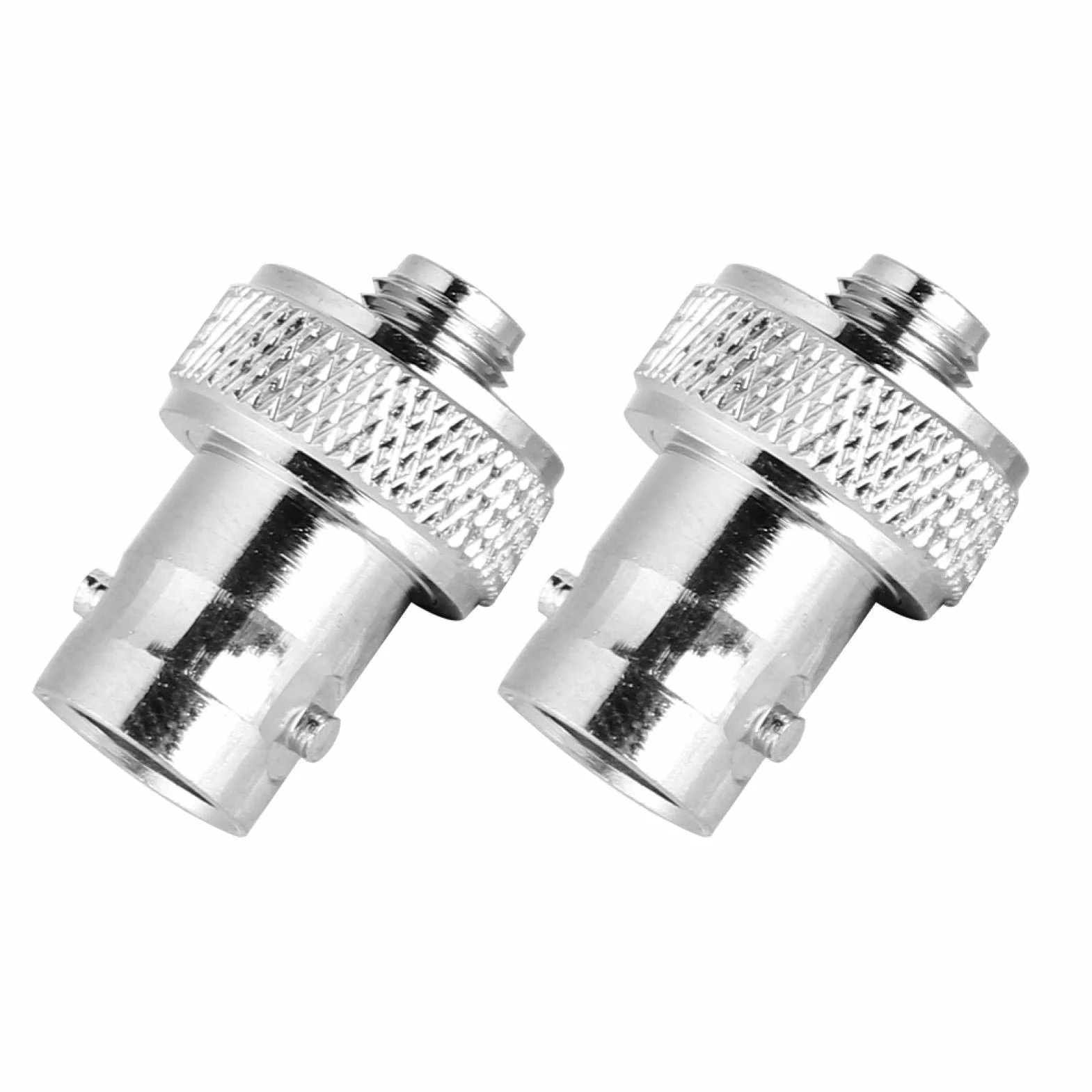 ASHATA złącze SMA na BNC, 2-częściowe gniazdo SMA na gniazdo BNC, adapter konwersji, adapter SMA na BNC ze stabilną adaptacją do aplikacji o wysokiej częstotliwości, anteny, urządzenia WLAN
