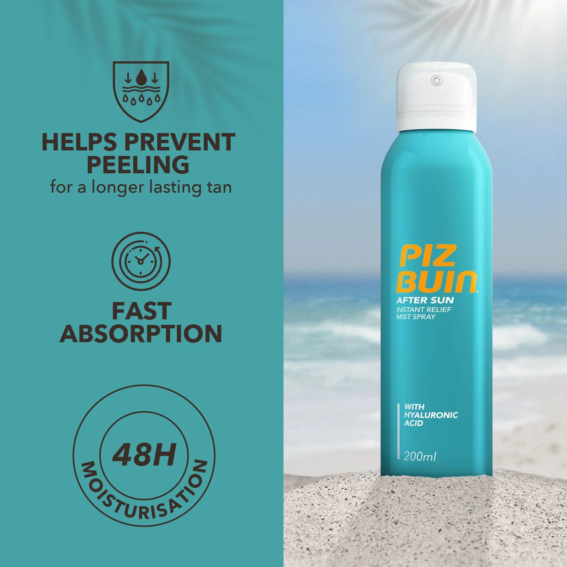 Piz Buin After-Sun Instant Relief Mist Spray 200 Ml 1 Unidad 250 g