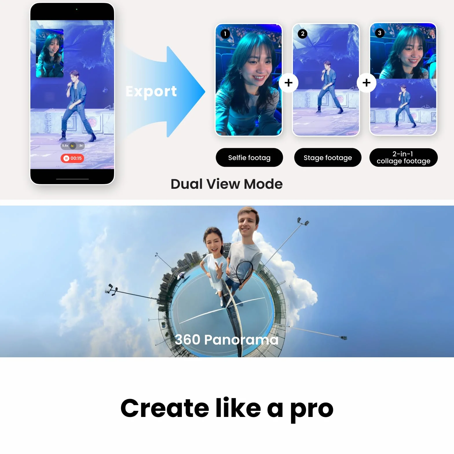 Insta360 Flow 2 Pro Standardowy pakiet szary – składany gimbal na telefon AI, śledzenie ponad 200 aplikacji z zestawem Apple DockKit, śledzenie wielu osób, śledzenie patelni 360º, wbudowany statyw/kij