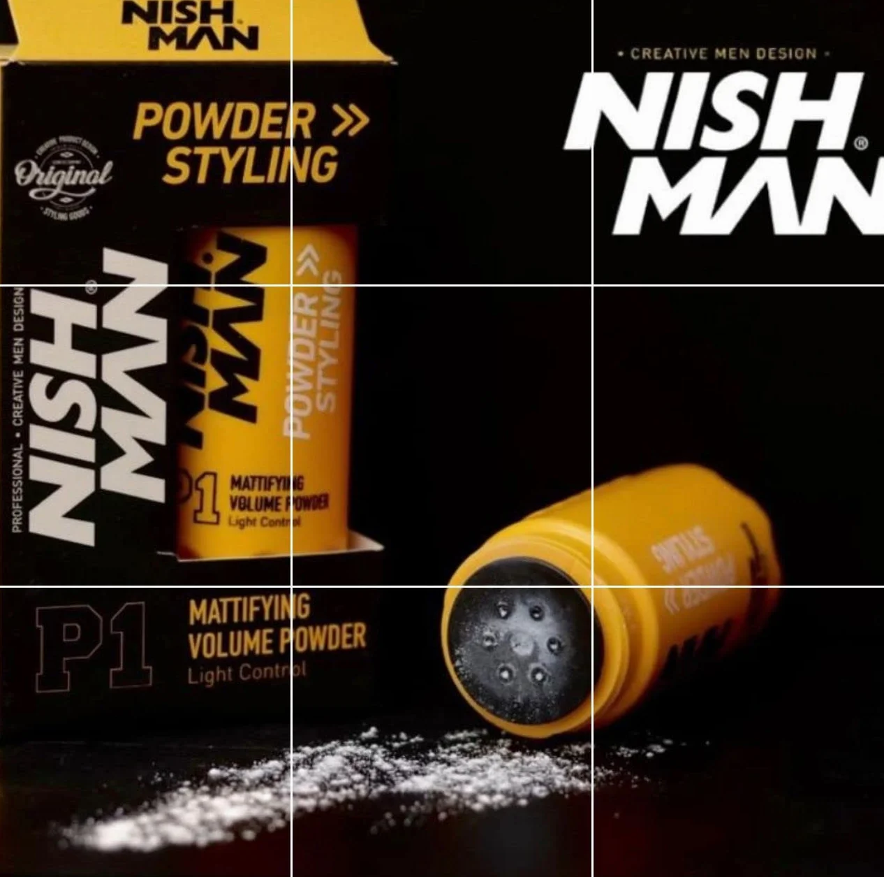 NISHMAN Puder do Stylizacji Włosów P1 - Mattifying Volume Light Control 20g