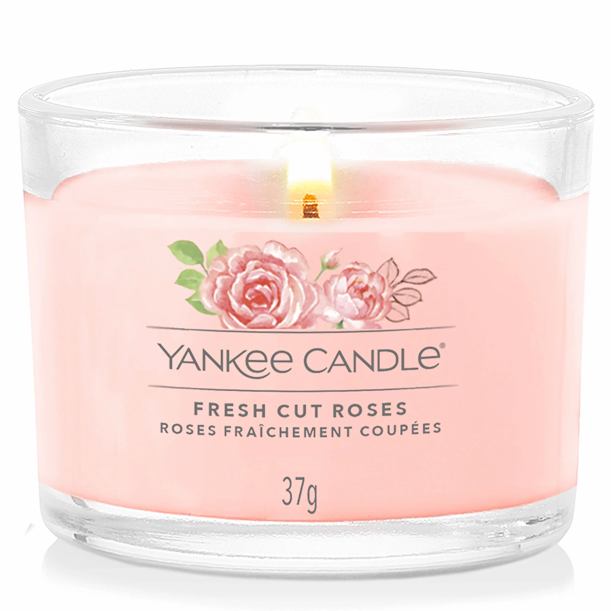 Yankee Candle Świece zapachowe zestaw upominkowy wotywne różami wosk sojowy 3 szt