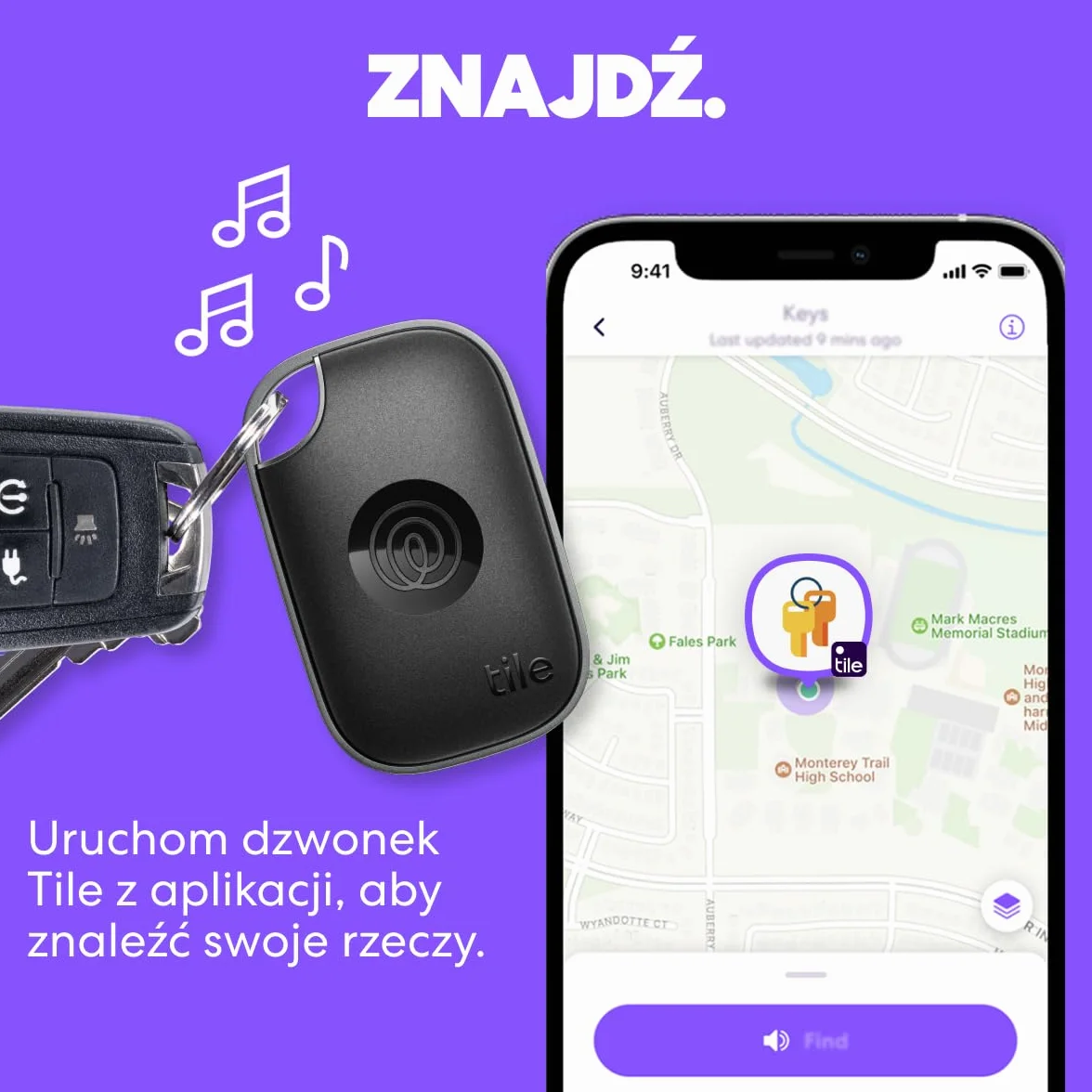 Tile by Life360 Pro - najmocniejszy lokalizator Bluetooth do znajdowania kluczy, torebek i innych rzeczy. Zgodność: iOS i Android. Znajdowanie telefonu. 4 szt. (czarny/biały)