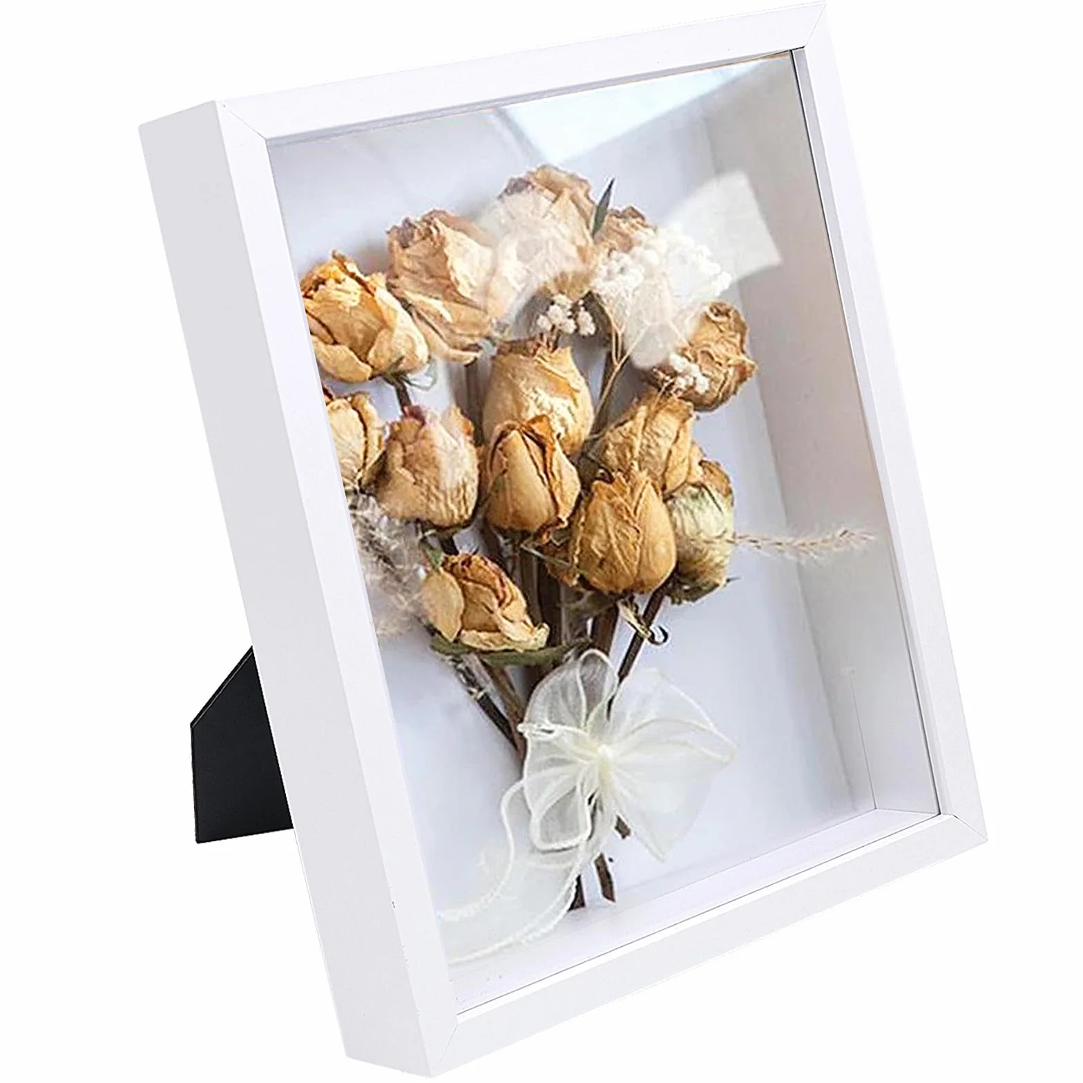 Drewniana ramka 3D do zdjęć biała 20x25 cm