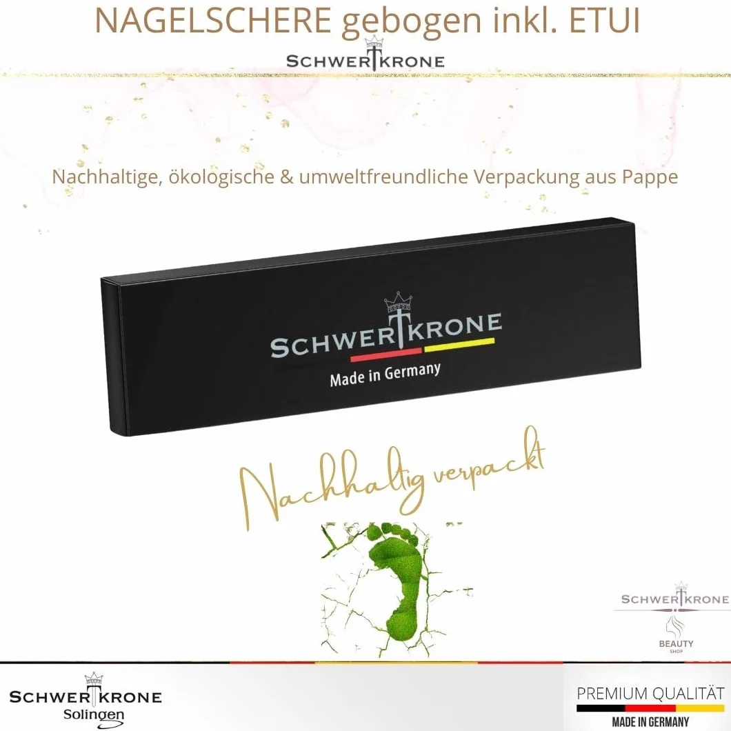 Schwertkrone Solingen nożyczki do skórek wyprodukowane w Niemczech z etui (nożyczki do skórek)
