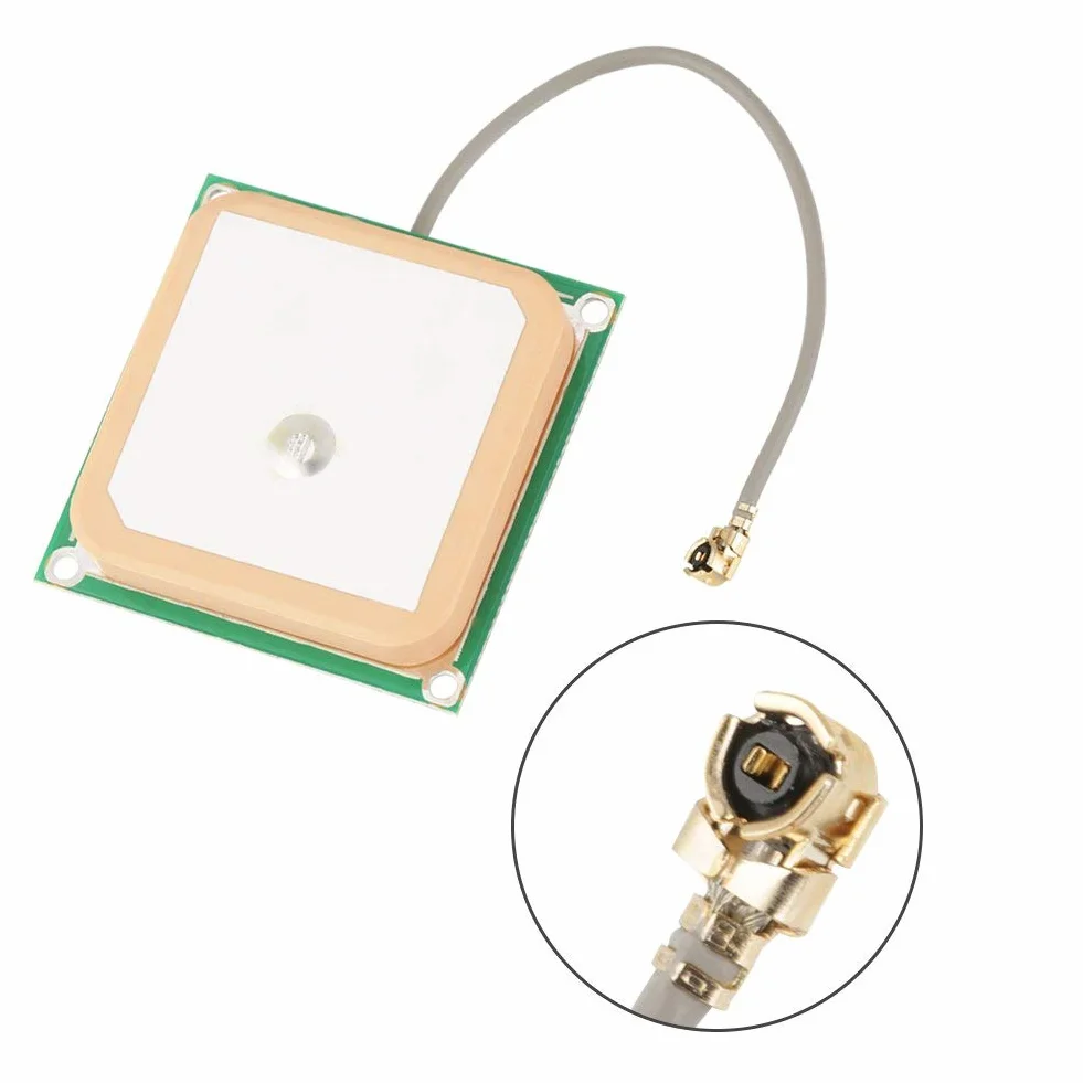 DollaTek 28dB aktywna antena GPS o wysokim wzmocnieniu ceramiczne z??cze nawigacyjne modu?u wewn?trznego z kablem
