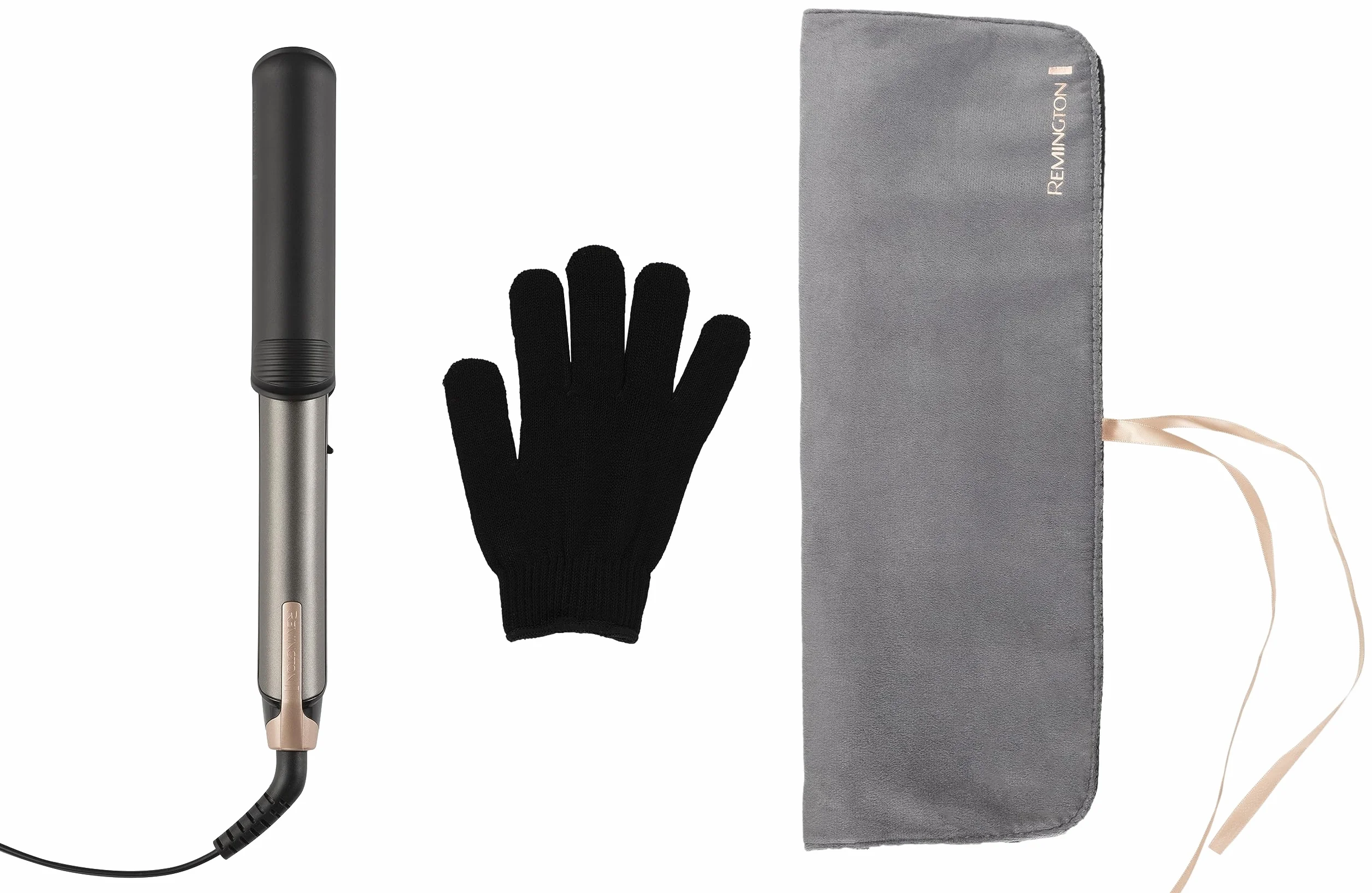 Remington prostownica do włosów i lokówka (2w1), łatwe przełączanie trybu prostowania/kręcenia dzięki nakładką FlexiCovers, temp. 150-230°C, wyświetlacz cyfrowy, ONE Straight & Curl Styler S6077