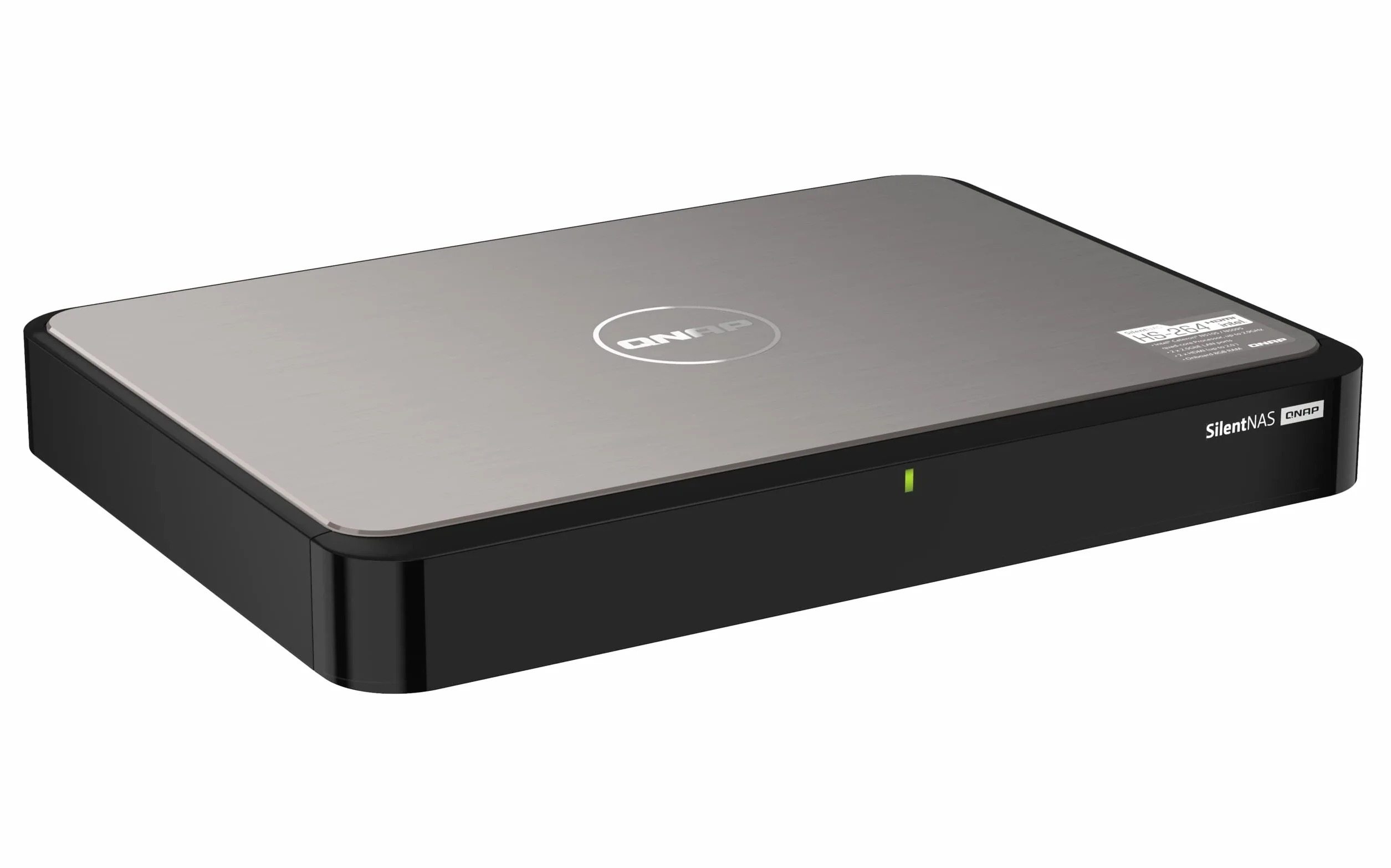QNAP HS-264-8G Cichy i lekki domowy NAS do odtwarzania multimediów i strumieniowania z podwójnym wyjściem HDMI 2.0 4K