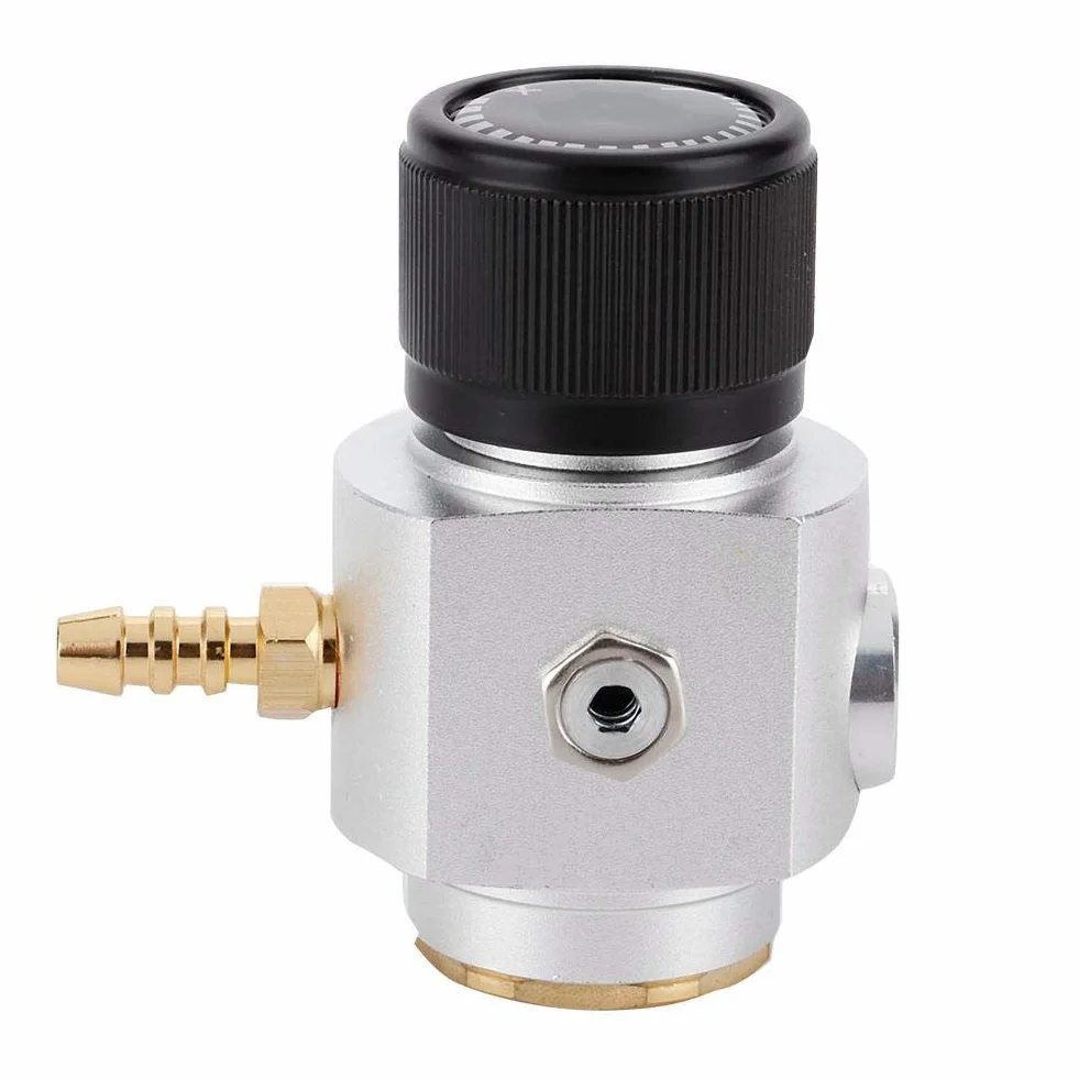Regulator gazu CO2 Mini T21 4 wskaźnik ciśnienia 0-90 PSI