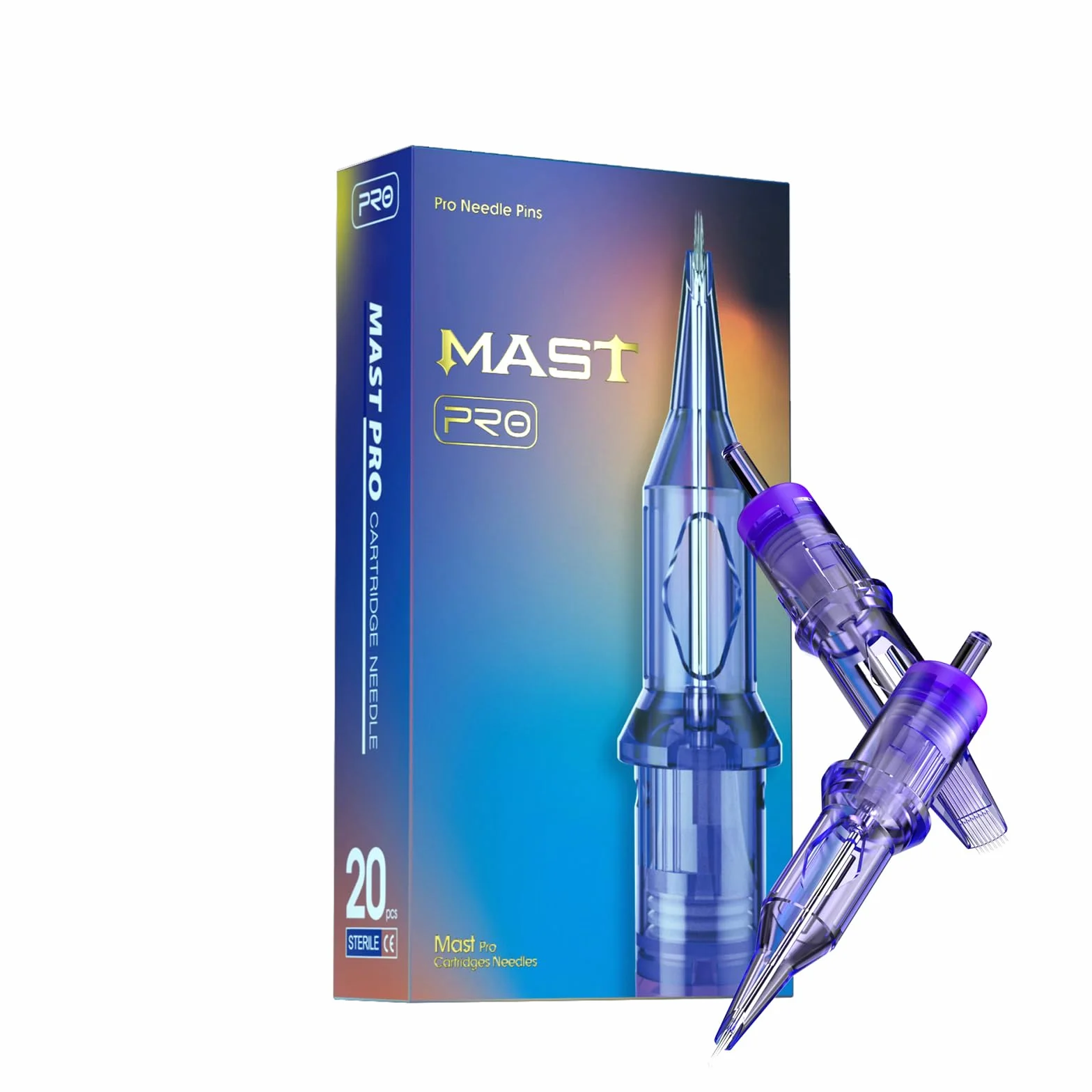 Mast Pro Tattoo Cartridge Needles 20Pieces #10 0.30 1003RL Standard Round Liner Microblading Tattoo Needle Cartridge for Tattoo Machine Pen