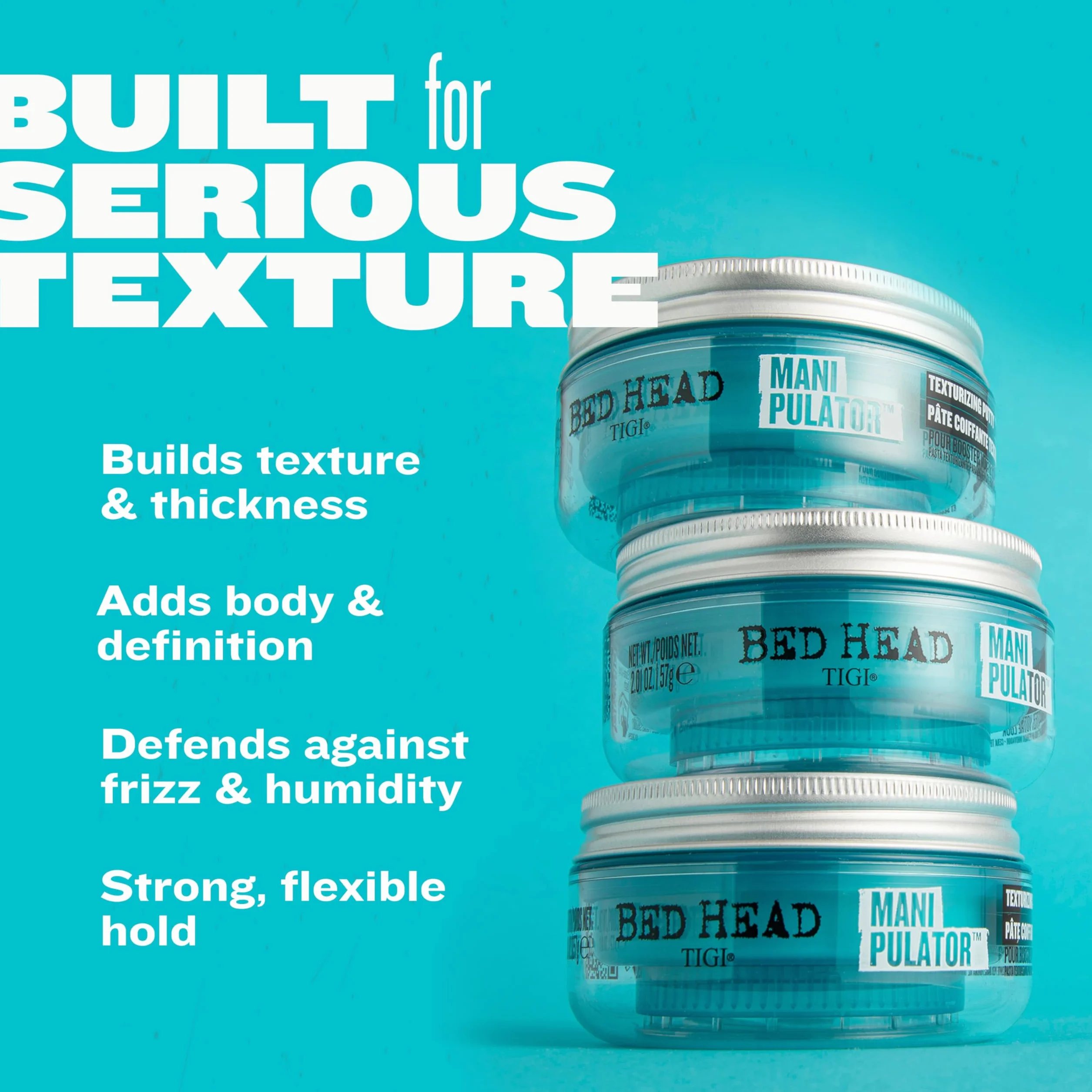 Tigi Bed Head Manipulator, Pasta do Włosów Nadająca Teksturę, o Mocnym Utrwaleniu, 57 g