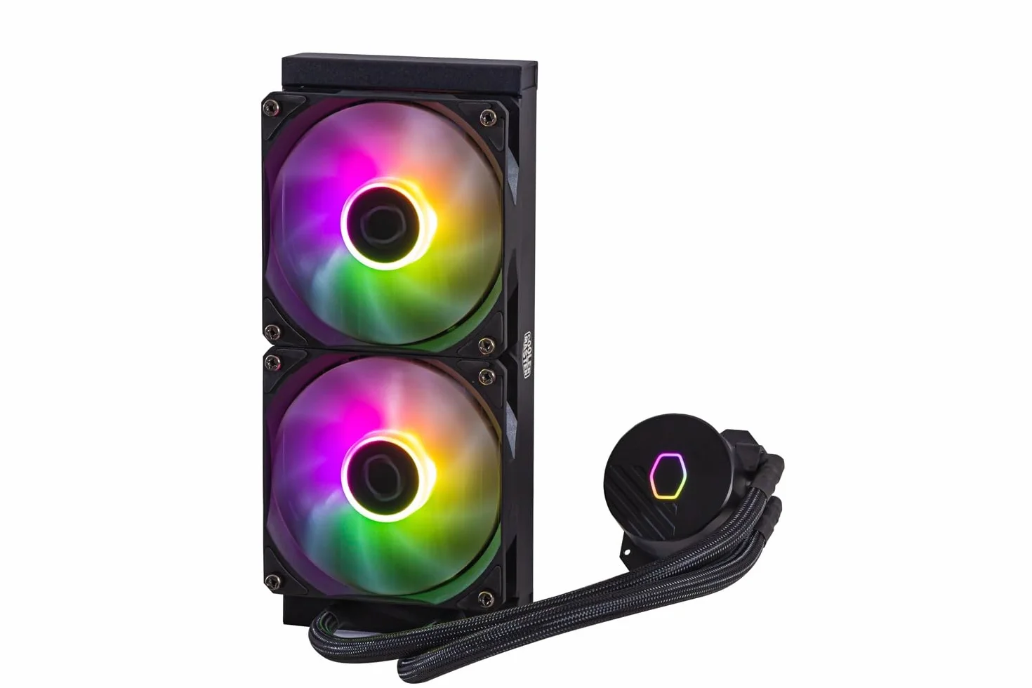 Cooler Master MasterLiquid 240L Core ARGB (2023) Wodoszczelna do procesorów - pompa dwukomorowa Gen S, chłodnica i wentylatory ARGB 120 mm, LGA 1700 & AM5 - czarna
