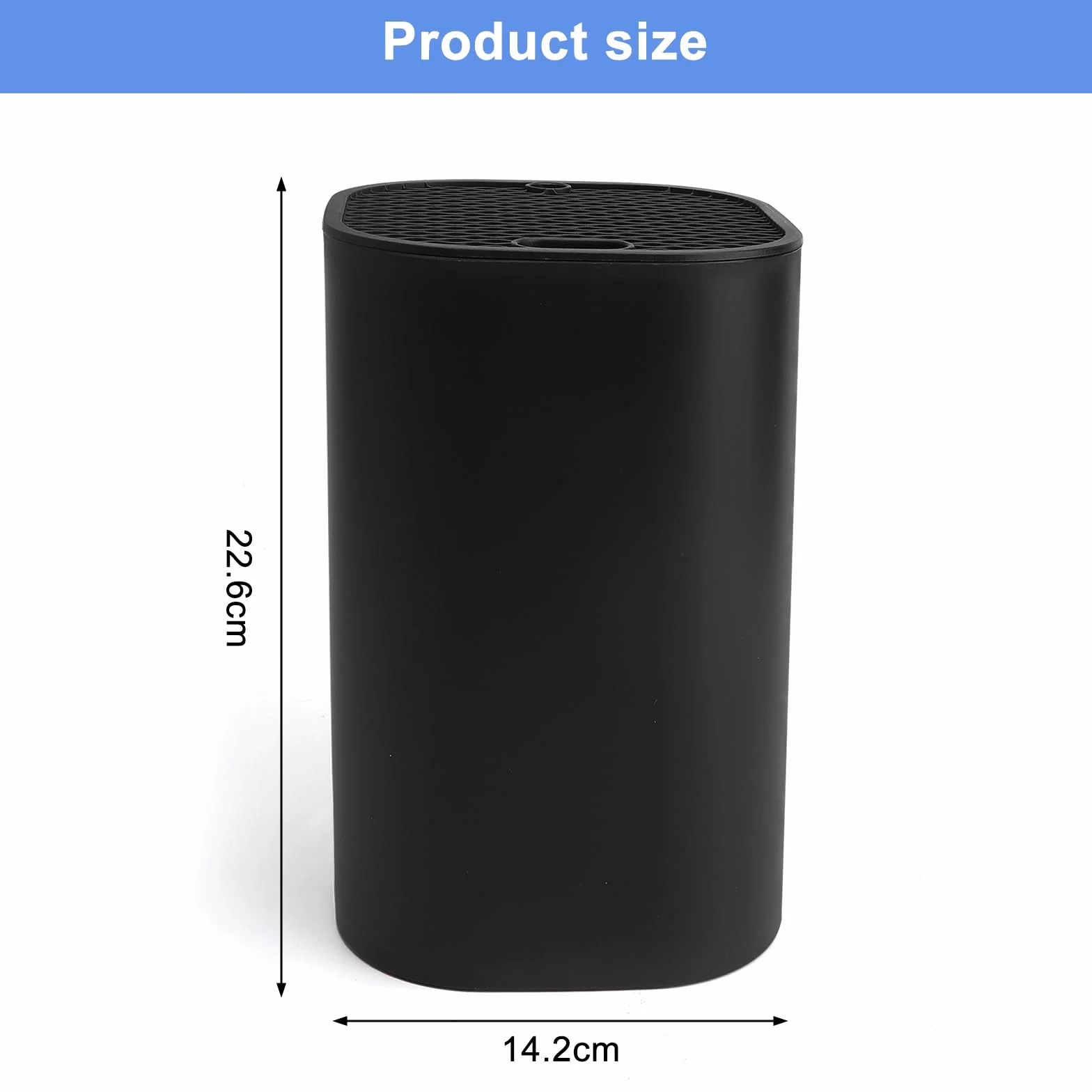 Blok na noże Knife Holder 21 szczelin czarny stojak na noże
