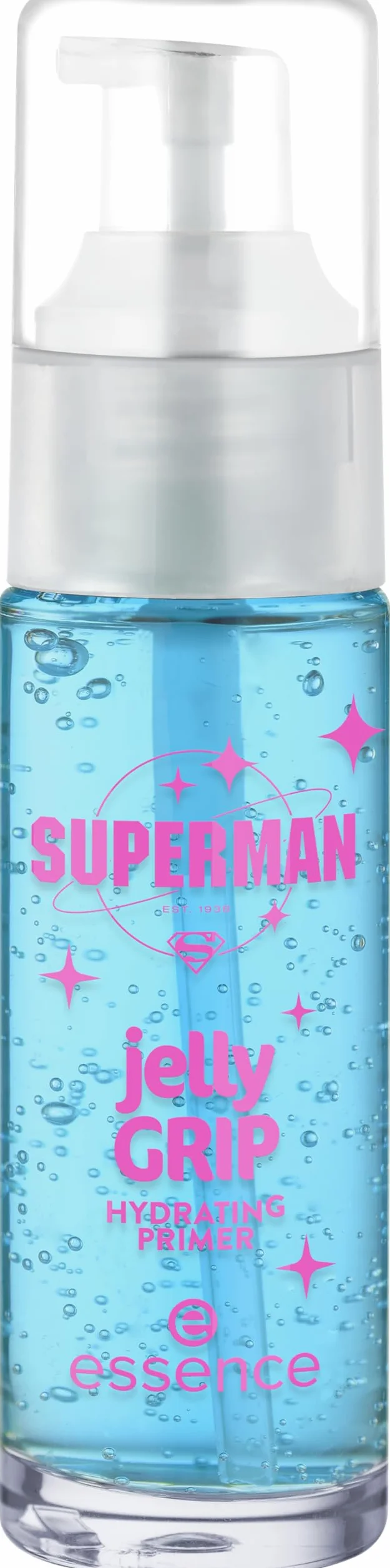 essence Żelowa baza pod makijaż Superman, nawilżanie, wygładzanie, podkład, naturalny, przeświecający (29ml)
