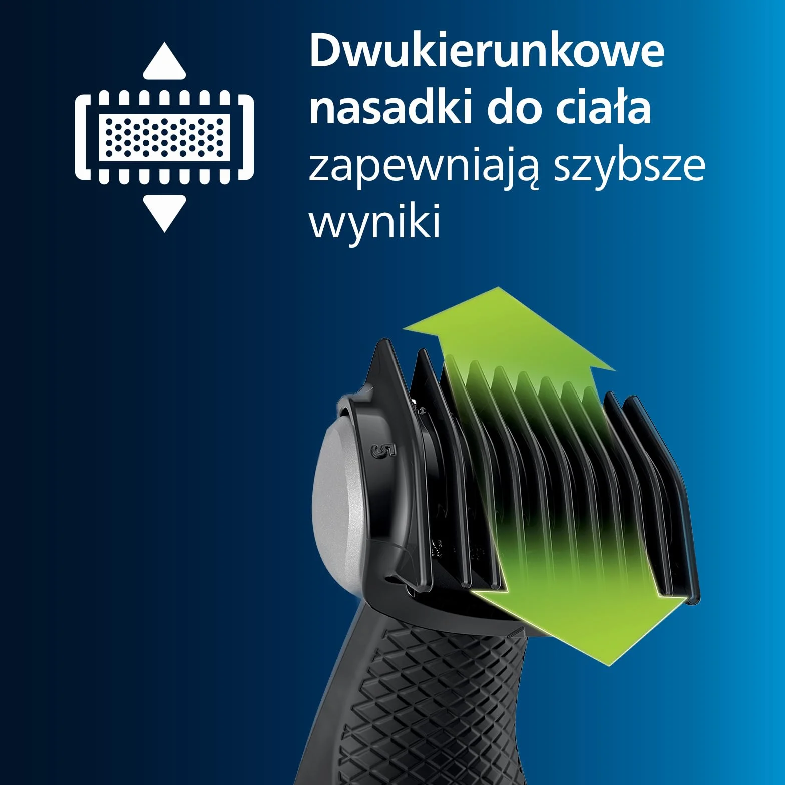 Philips Bodygroom 3000, Trymer do Pachwin i Ciała z Możliwością Użytkowania pod Prysznicem, Dokładne i Wygodne Golenie, Pielęgnacja Całego Ciała, 60 Min. Czas Pracy, Model Bg3027/03