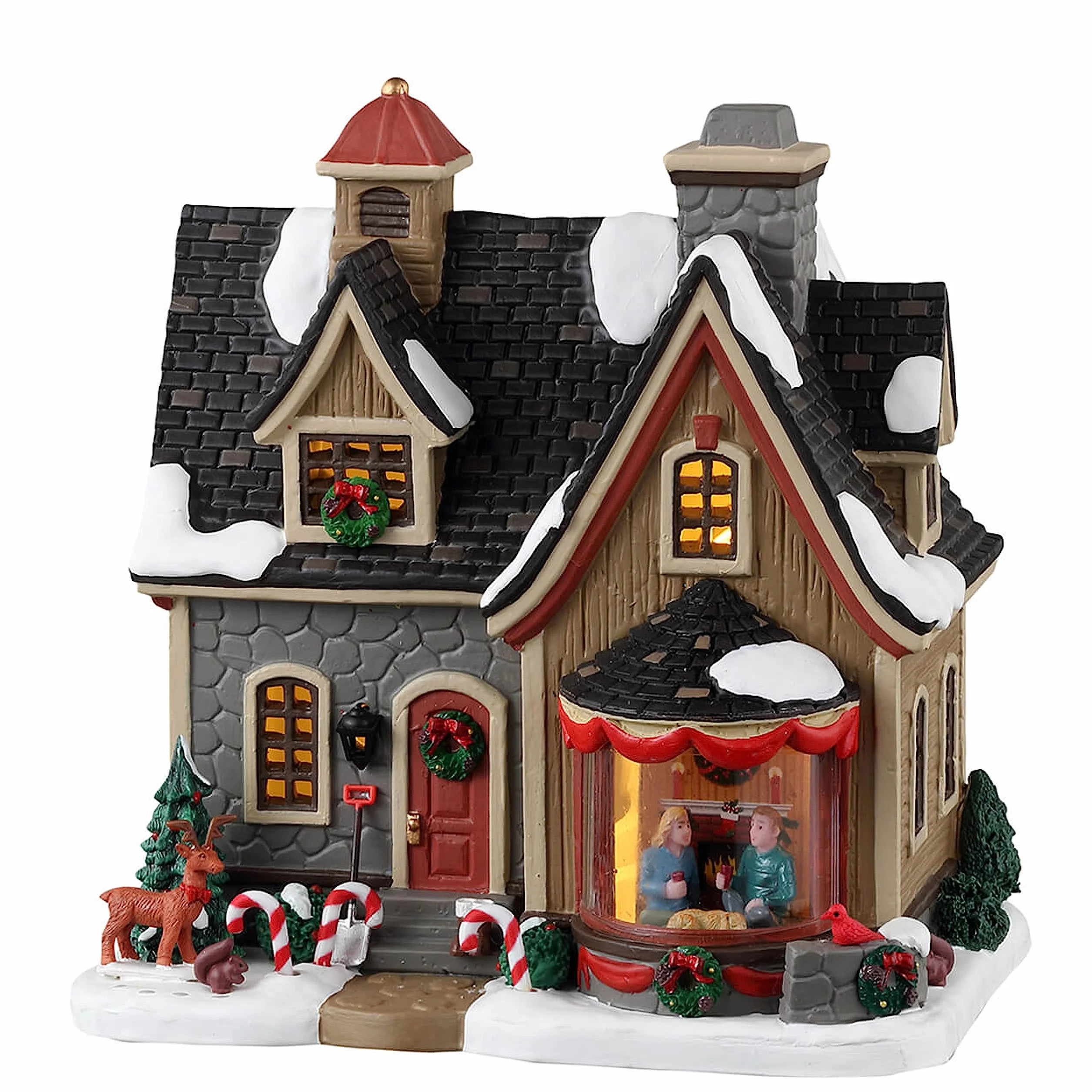 Lemax 35029 Vail Village oświetlony budynek: Here's to the Holidays