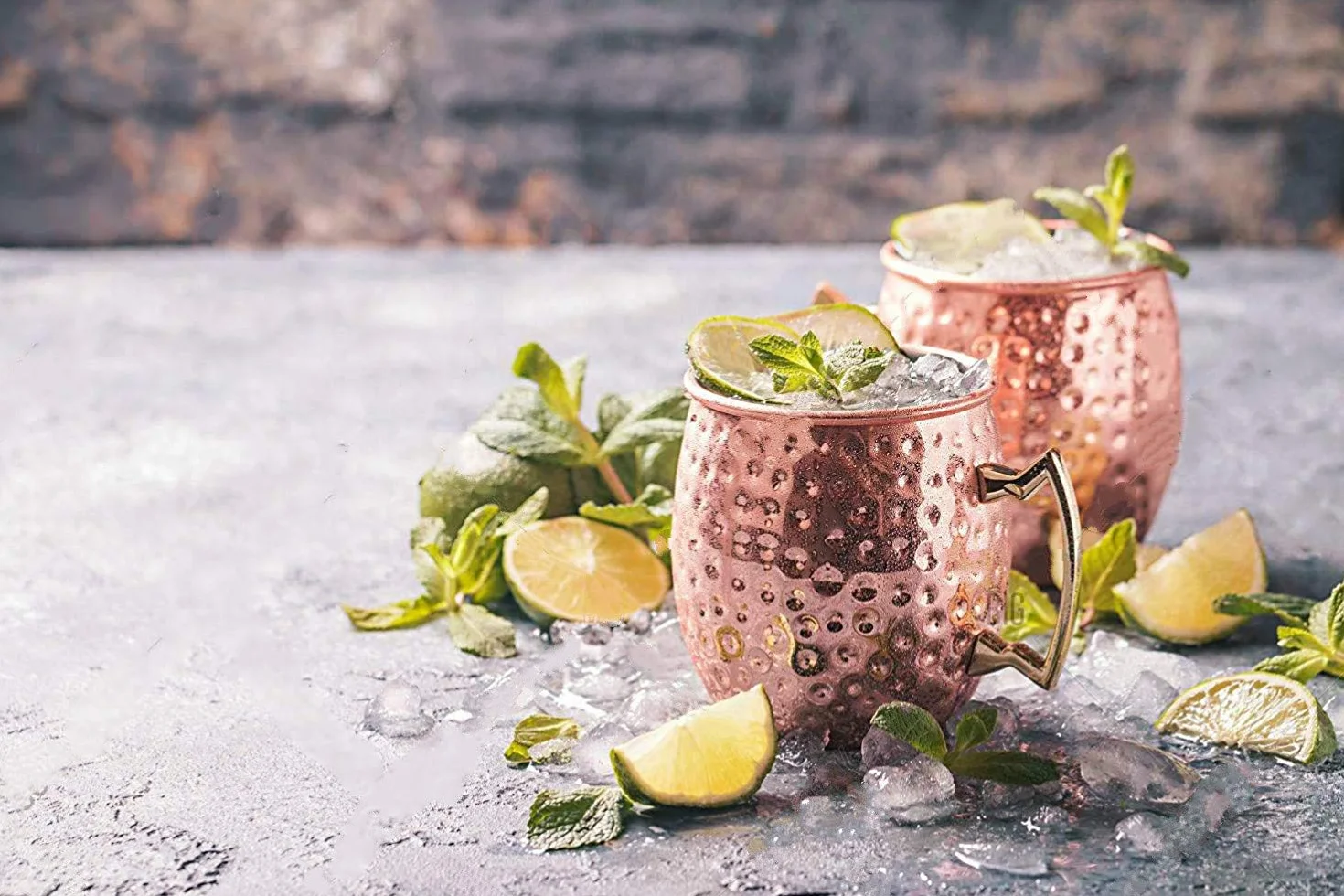SUPERSUN Moscow Mule miedziane kubki 530 ml zestaw 4 sztuk