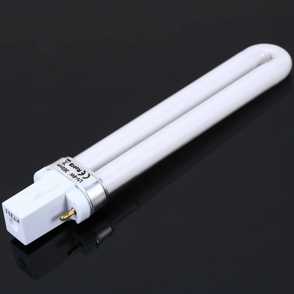 Rurka Uv 9W,Uv 9W 365Nm żarówka, Wymiana Nailstar 9W żarówki do Paznokci Lampa Uv świetlówka do Suszarki do Paznokci