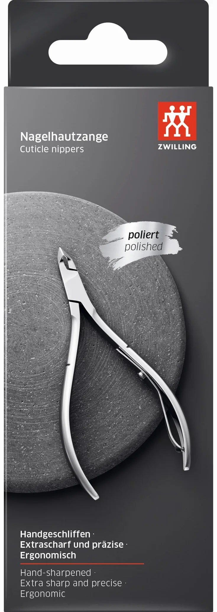 ZWILLING Cążki do skórek (do usuwania wystających skórek, ostrze do precyzyjnego cięcia), polerowane, srebrne, 100 mm
