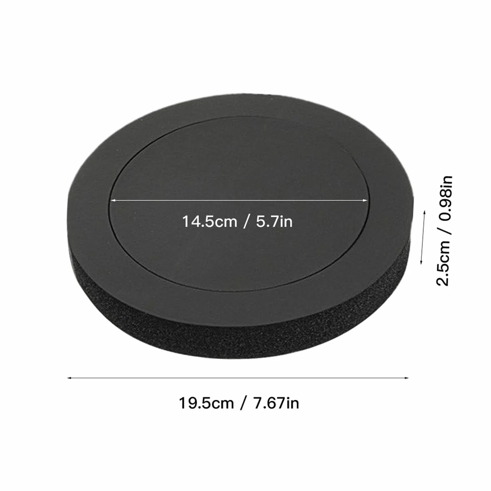 Sklep Aihua. 4x 6.5 "Samochód samochodowy Głośnik Bass Pierścień Pianka Woofer Pad Hałas Akcesoria fali dźwięku (Color Name : FAYFFXMFX-BLACK)
