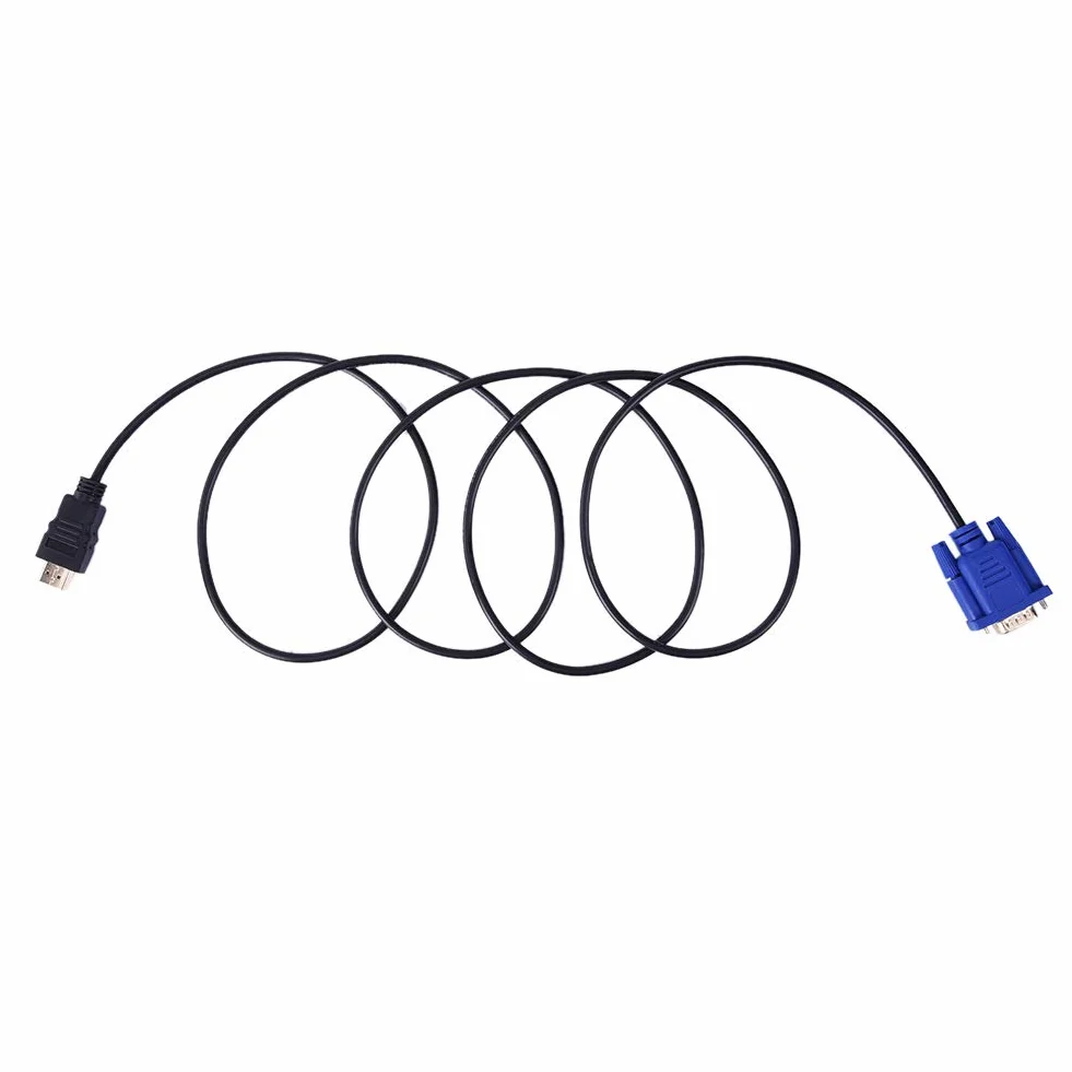 Konwerter kabla HDMI na VGA, 1080P HDTV HDMI na VGA męski 15-pinowy adapter kabel do PC TV 10 m