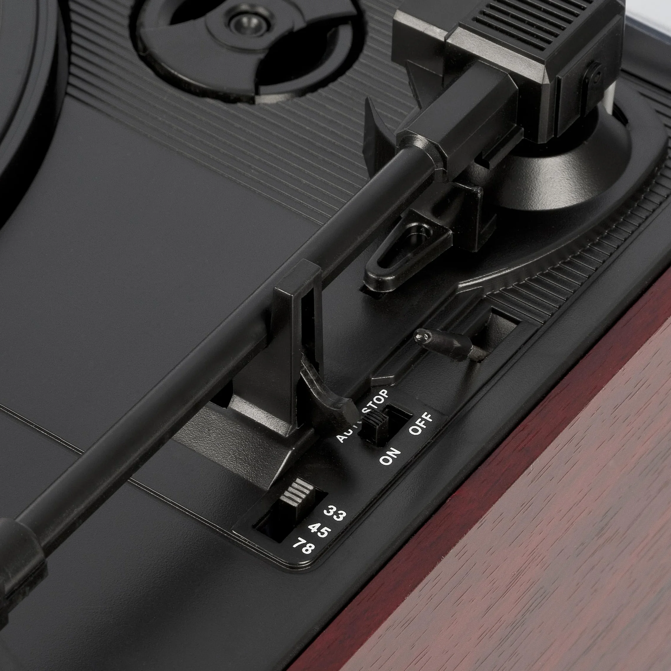 Trevi TT 1072 DAB, 33, 45 i 78 RPM winylowy gramofon, bezprzewodowy odtwarzacz winylowy, odtwarzacz CD i MP3, USB i SD, 25 W, radio cyfrowe DAB/DAB+ FM, gniazdo słuchawkowe, głośnik Bassreflex, drewno