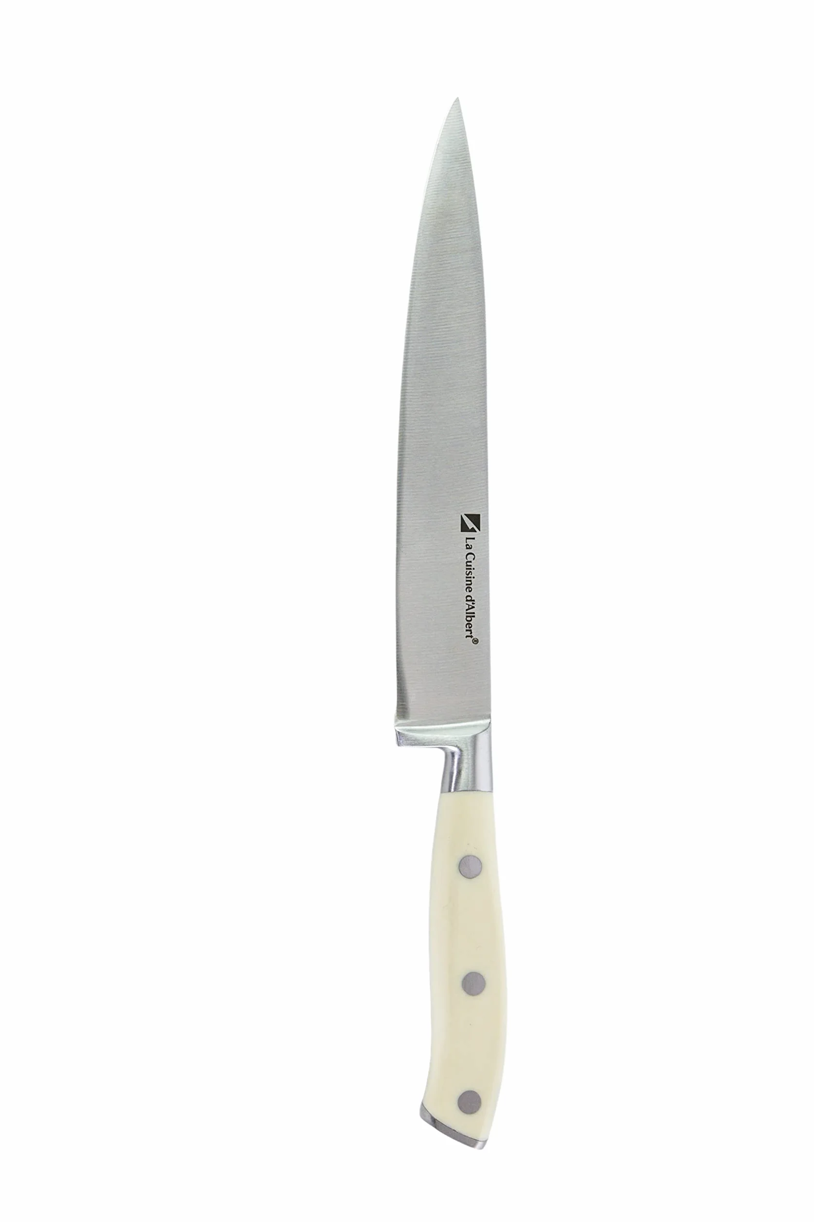 Albert de Thiers Nóż kuchenny 20,3 cm ze stali nierdzewnej 3CR13 biały uchwyt ABS