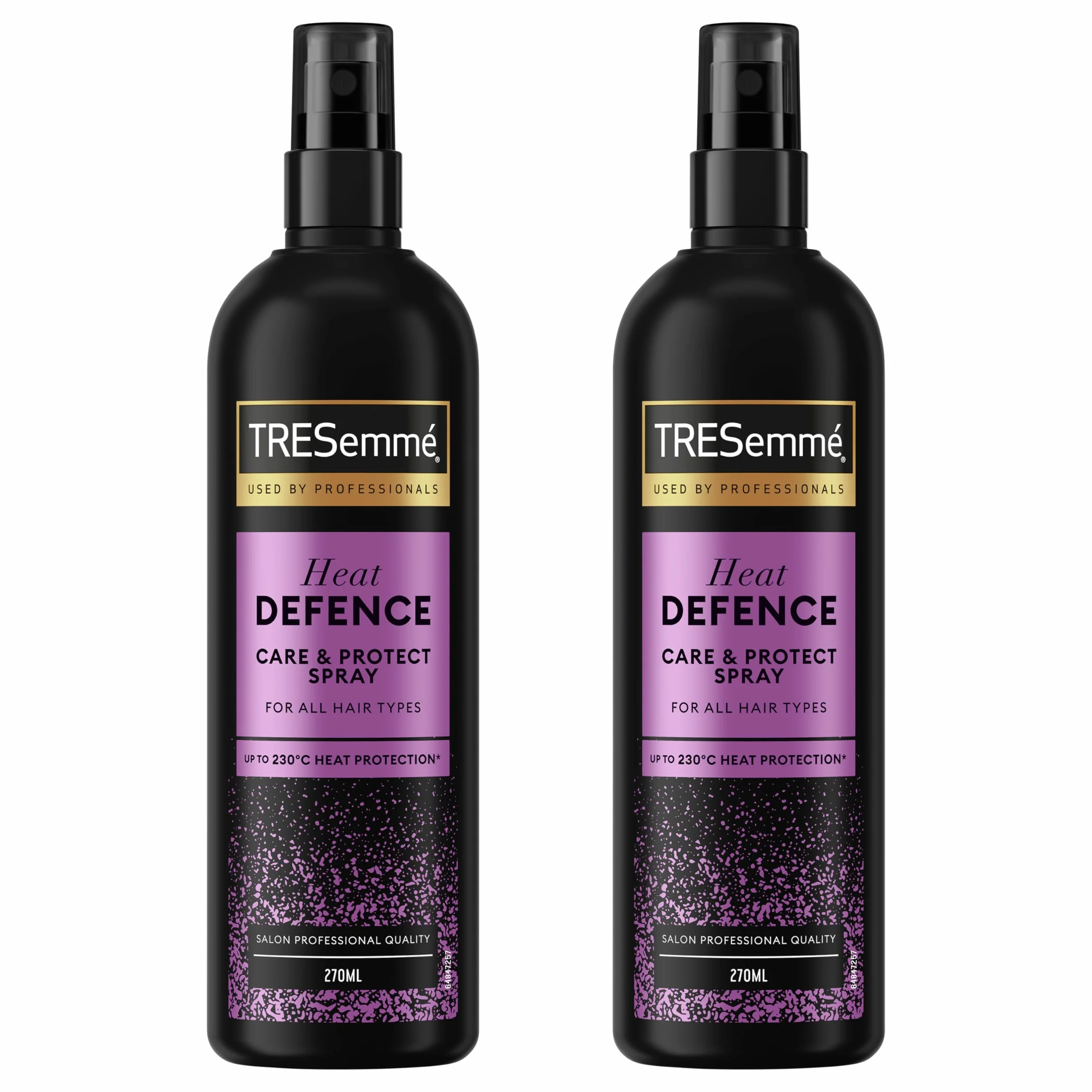 TRESemmé Care & Protect Heat Defence Spray – Ochrona przed wysoką temperaturą do 230°C* dla każdego rodzaju włosów (270 ml), Zestaw duo