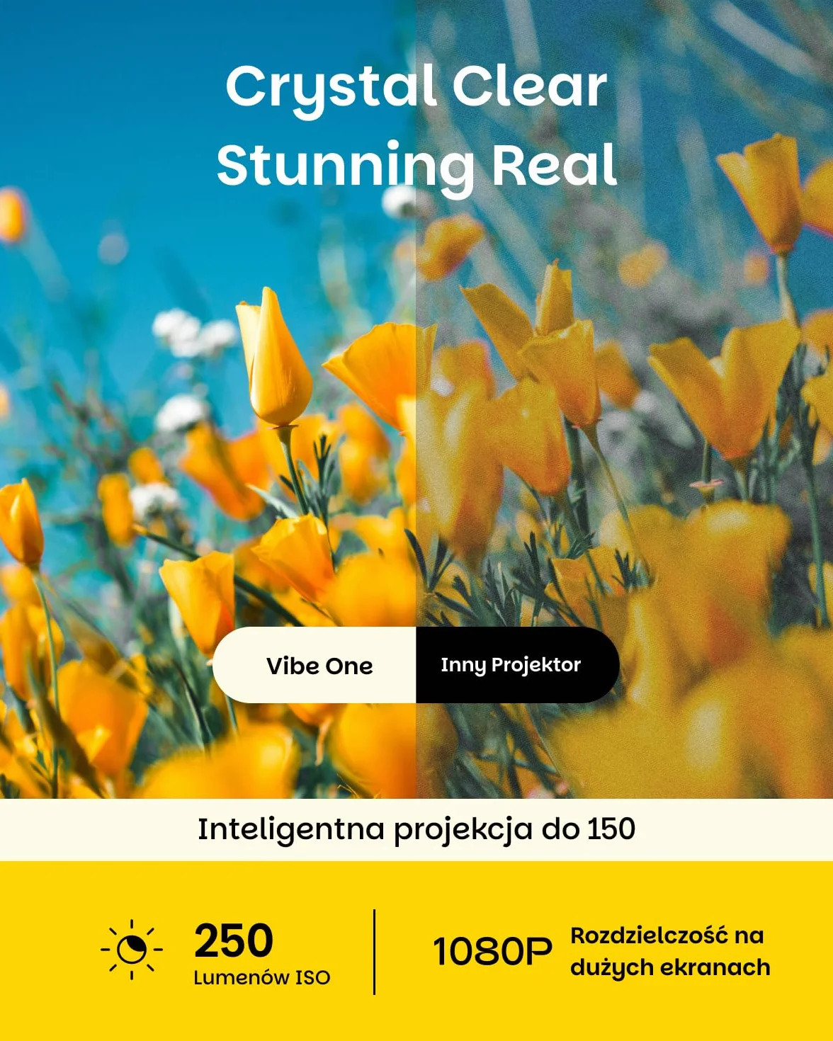 XGIMI Vibe One Smart Mini przenośny projektor 1080P, licencjonowany Netflix GTV, wbudowany akumulator, automatyczna regulacja ostrości, automatyczna korekcja trapezu, projektor domowy (szary chmura)