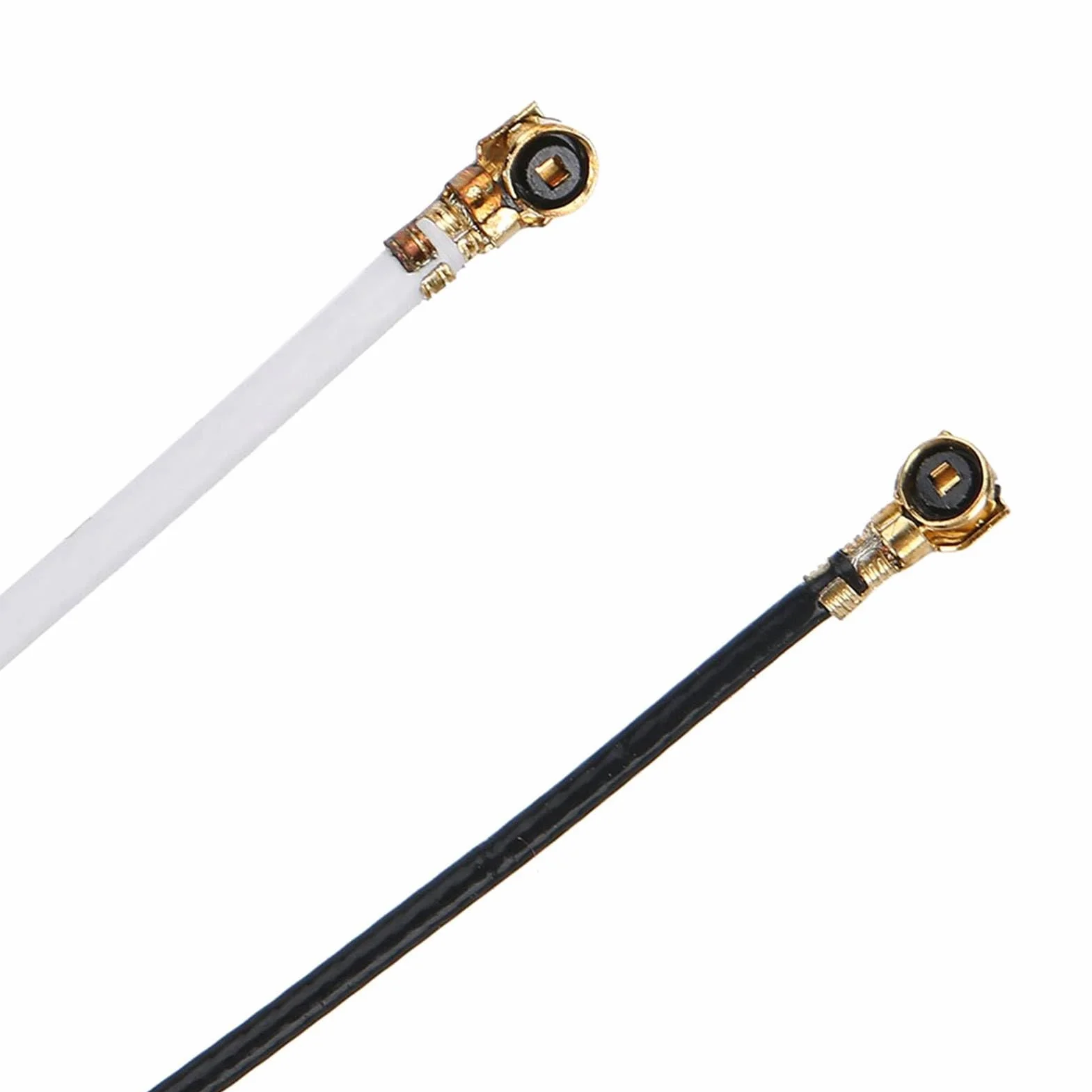 ASHATA Kabel antenowy generacji 4, wbudowana antena WiFi NGFF/M.2 z portem 2.4/5G do /Intel, 2 sztuki, 48/53 cm