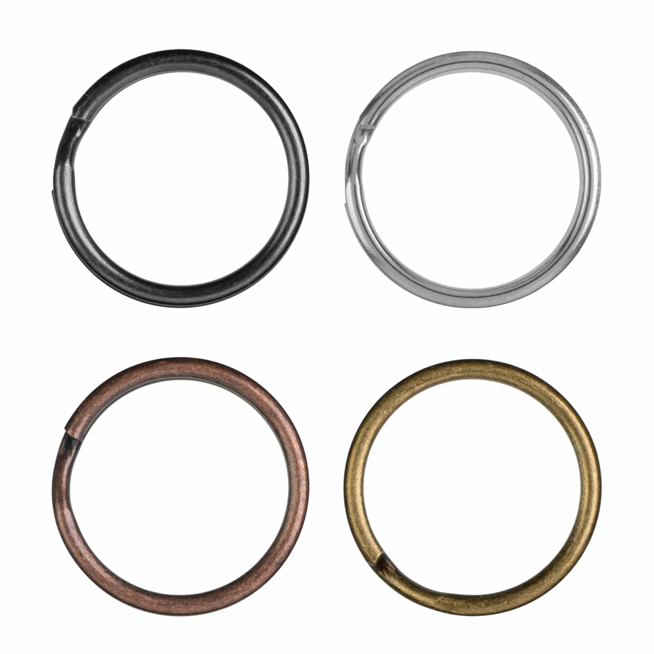 Breloczki do kluczy z hartowanego metalu średnica 50 mm 12 sztuk