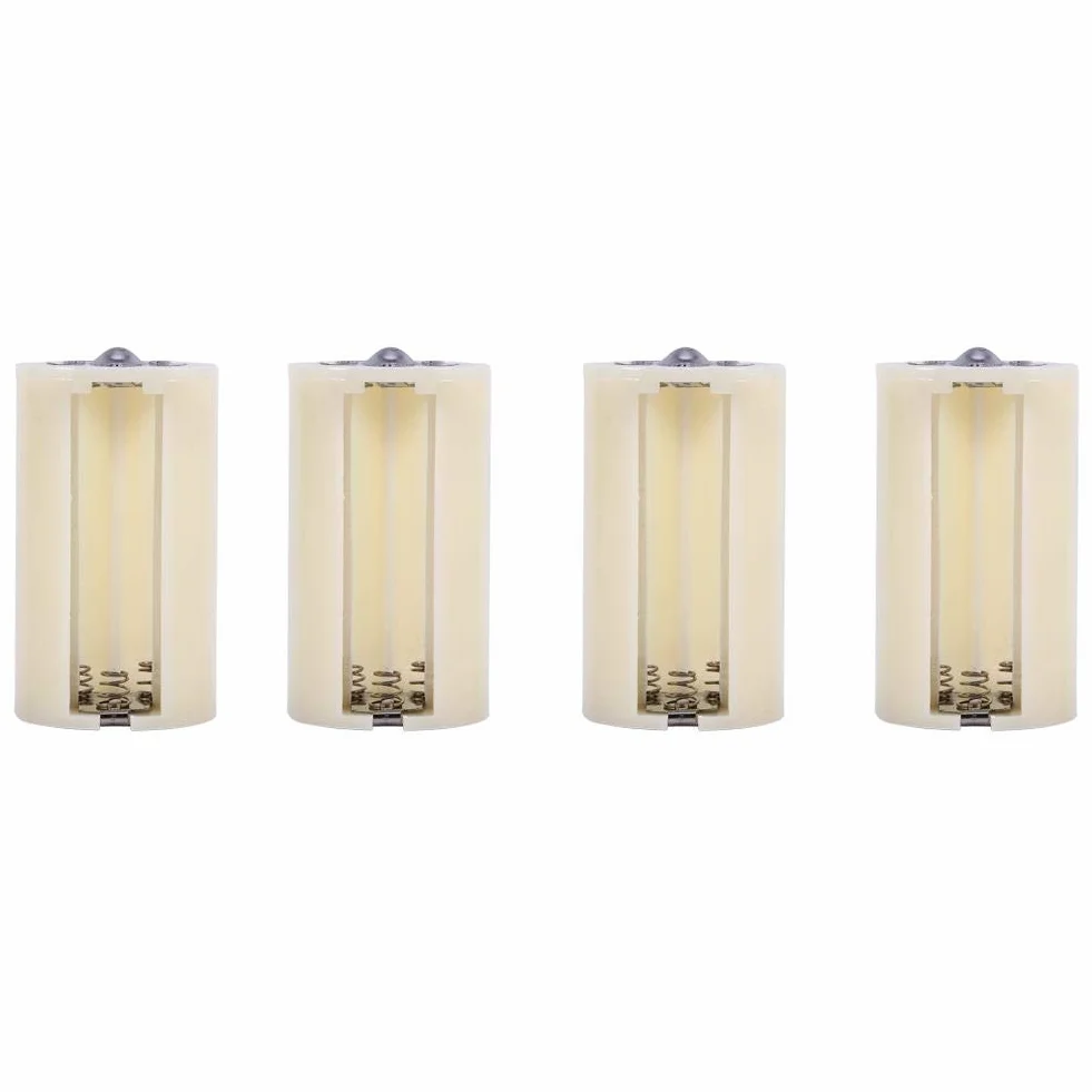 Adapter i konwerter uchwytu na baterie 6 x 3,3 cm / 2,36 x 1,3 cala 1 AA, 2 AA, 3 baterie AA do konwertera baterii D (4 szt.)