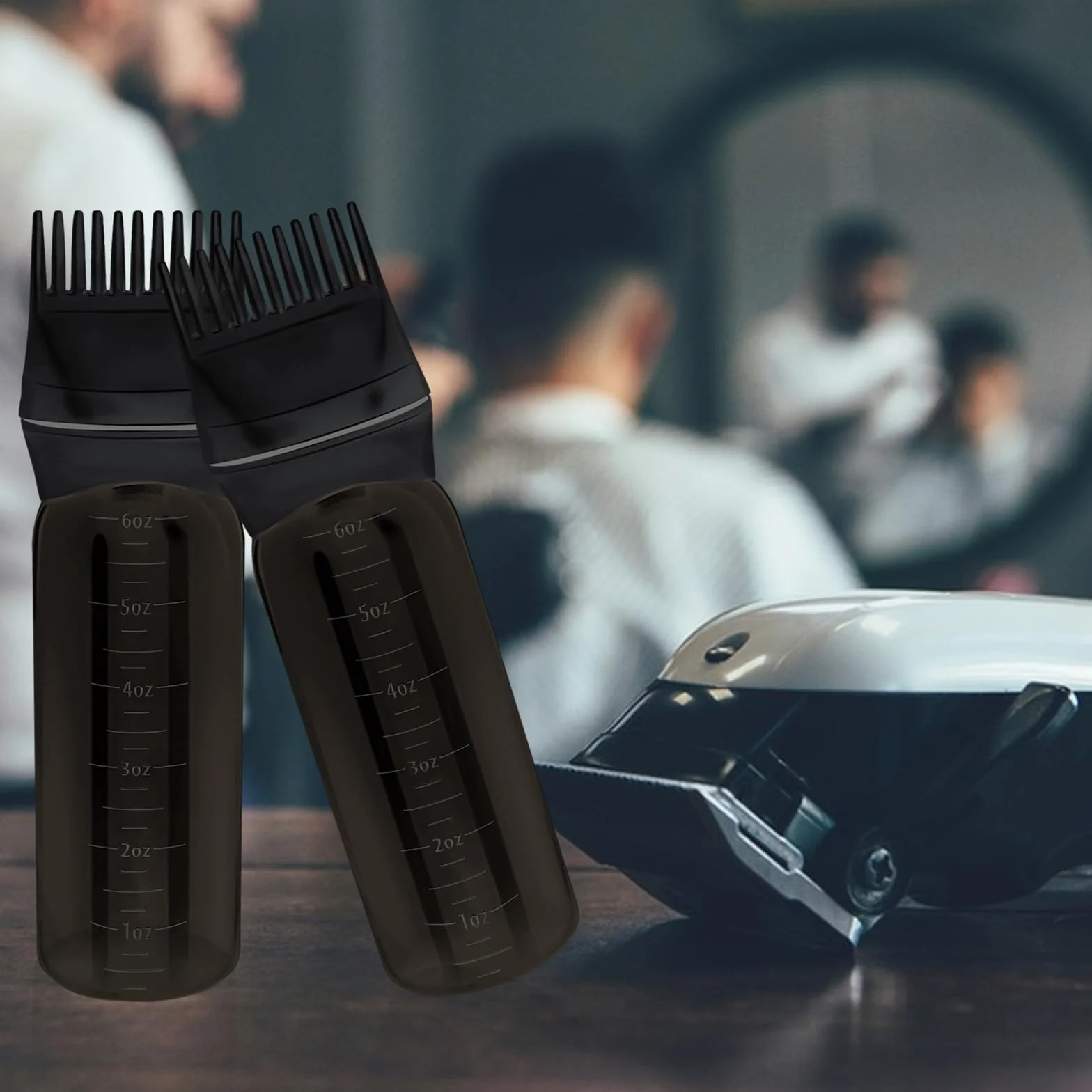 Mozeat Lens Butelka Aplikatora do Farbowania włos 2 Sztuki, 180 ml, farbować