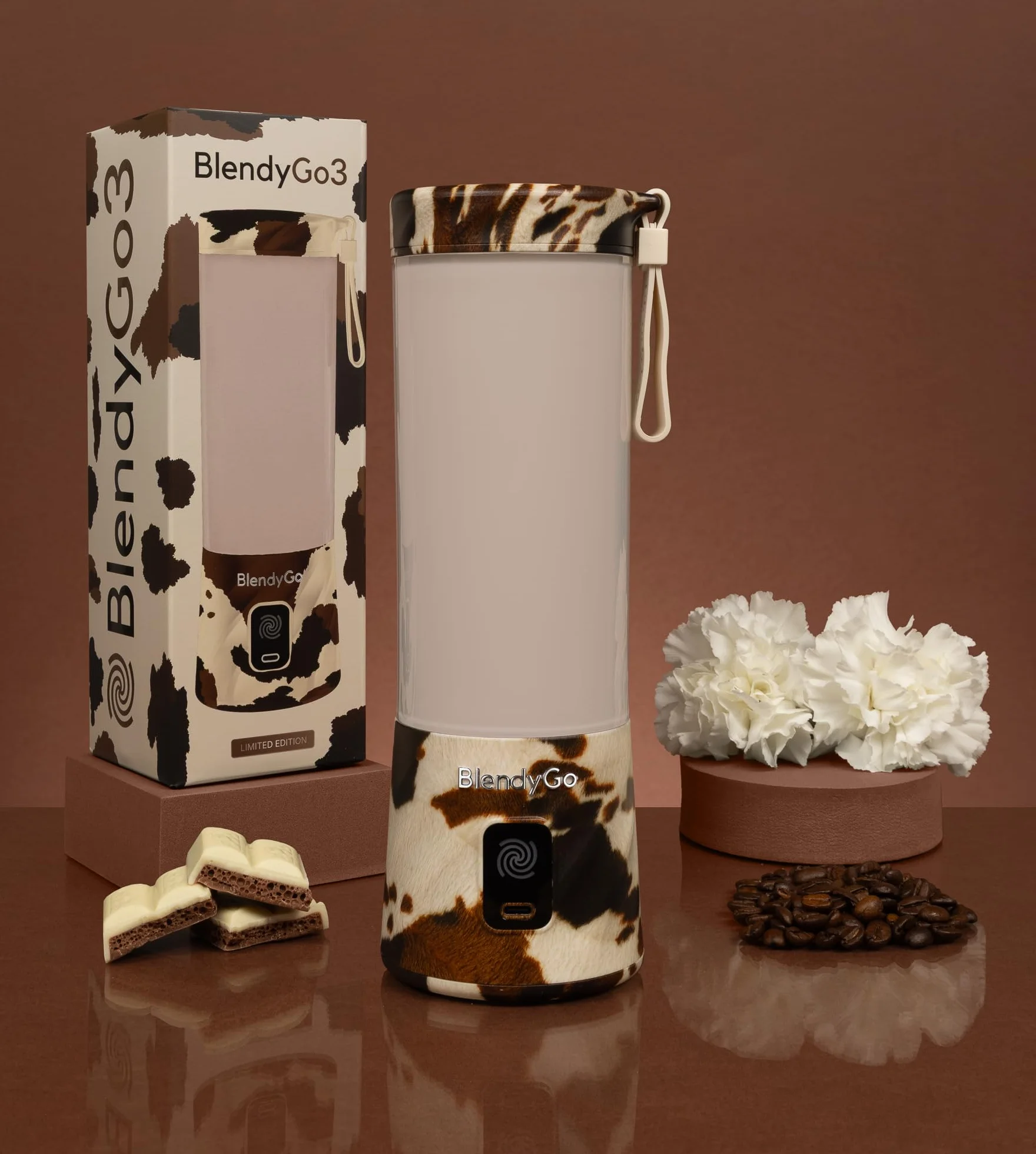 BlendyGo Blender bezprzewodowy 3 przenośny mini blender do smoothie USB 550 ml PulseMotion BlendPro