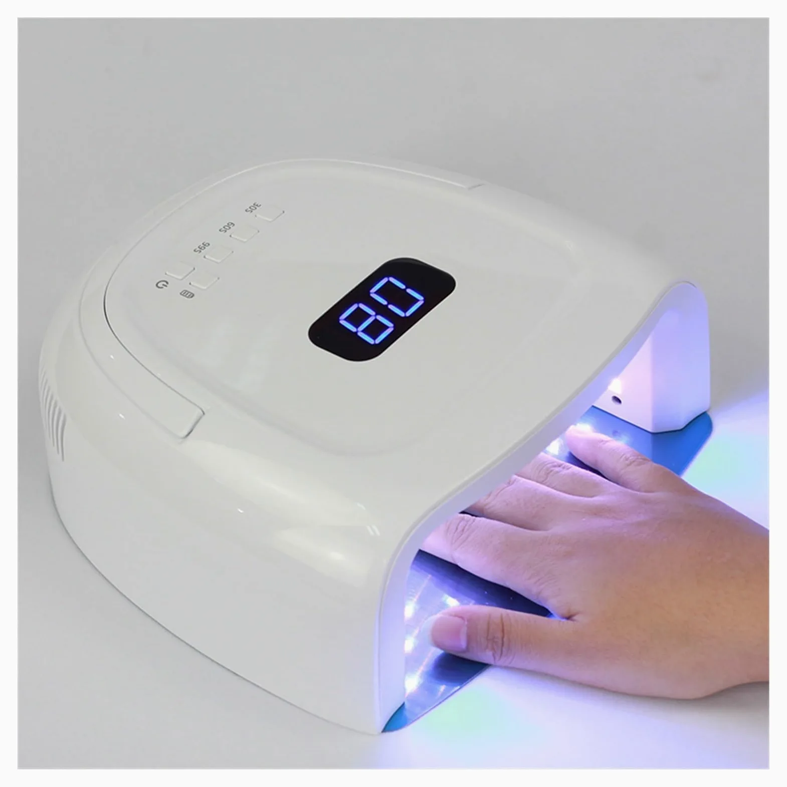 Lampa LED UV do paznokci Lampa LED UV do paznokci 60W Suszarka do paznokci Akumulatorowa lampa do paznokci Bezprzewodowy lakier żelowy UV Cure Light Bezprzewodowa lampa UV LED do paznokci Maszyna do m