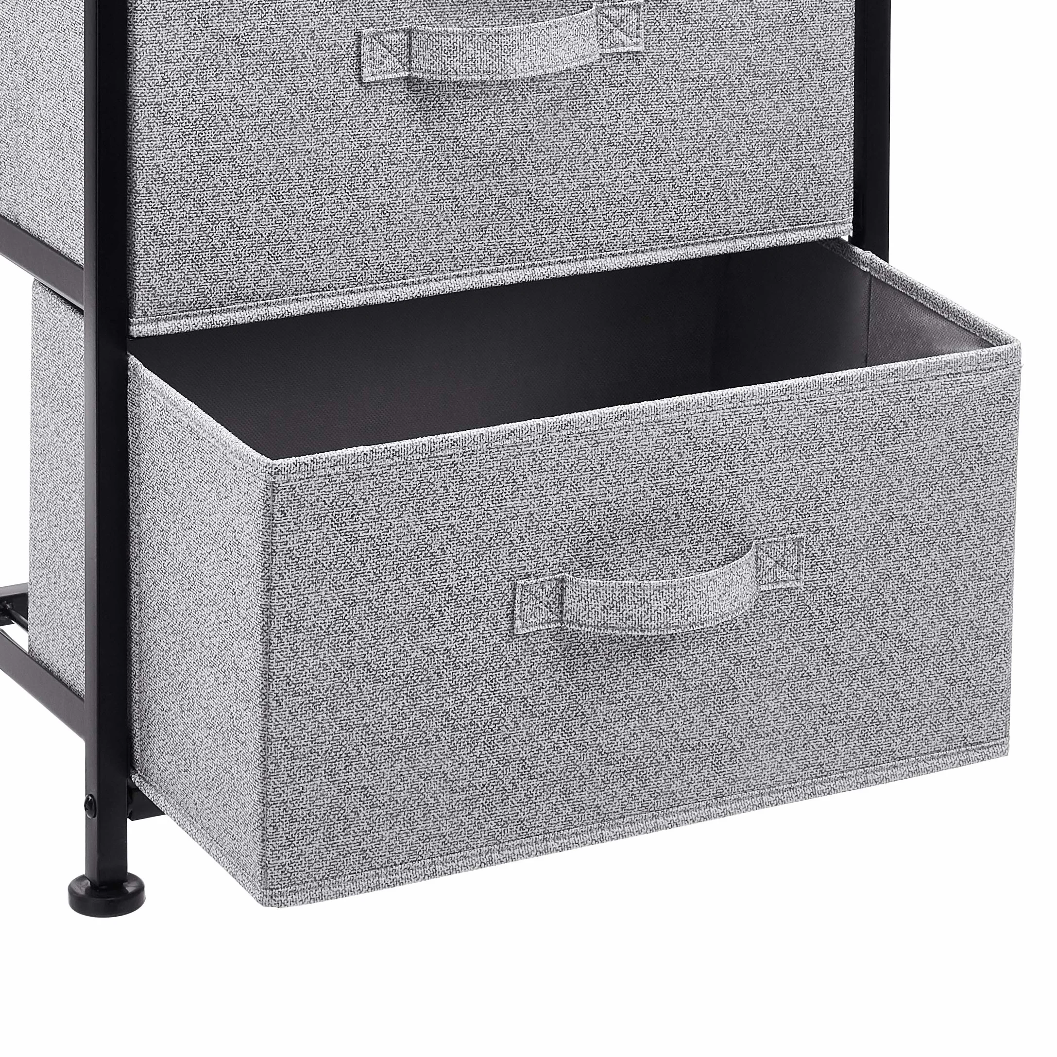 Amazon Basics Organizer z 3-szufladami z tkaniny, do szafy, czarny