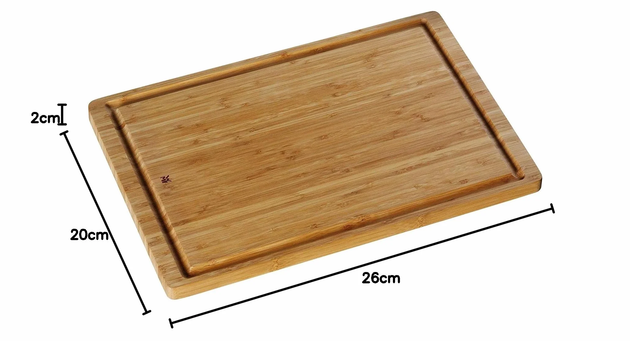 WMF Deska do Krojenia z Bambusa, Drewniana, 45 x 30 x 1,9 cm