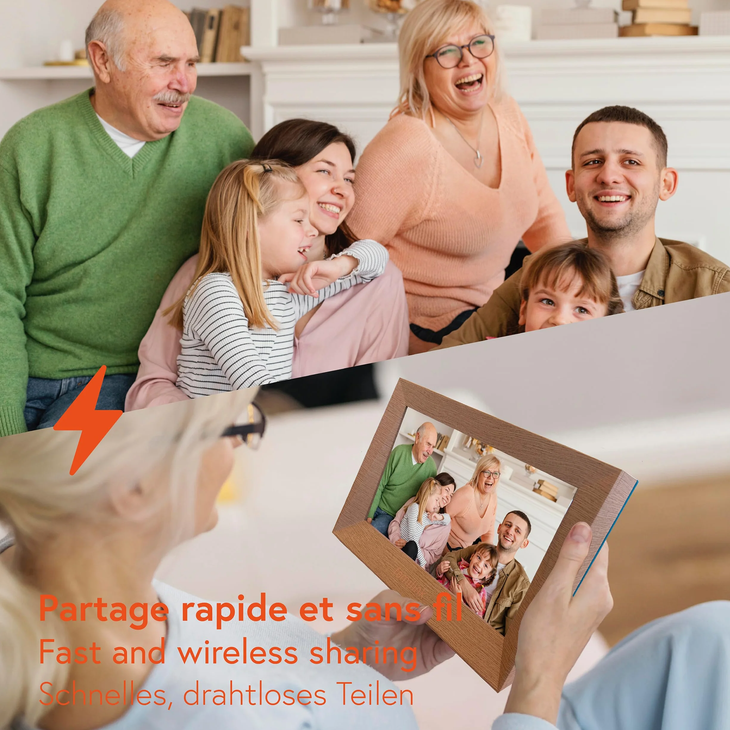cyfrowa ramka na zdjęcia 4G z SIM w zestawie 10"