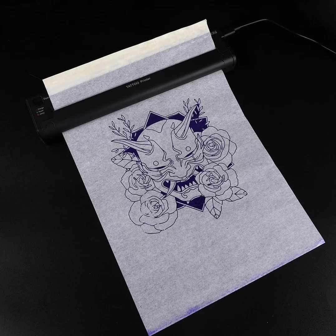 Dragonhawk Tattoo Practice Skin Kit - 5 Sheets 3mm Thick Fake Skin with 20 Transfer Papers for Beginners & Professionals