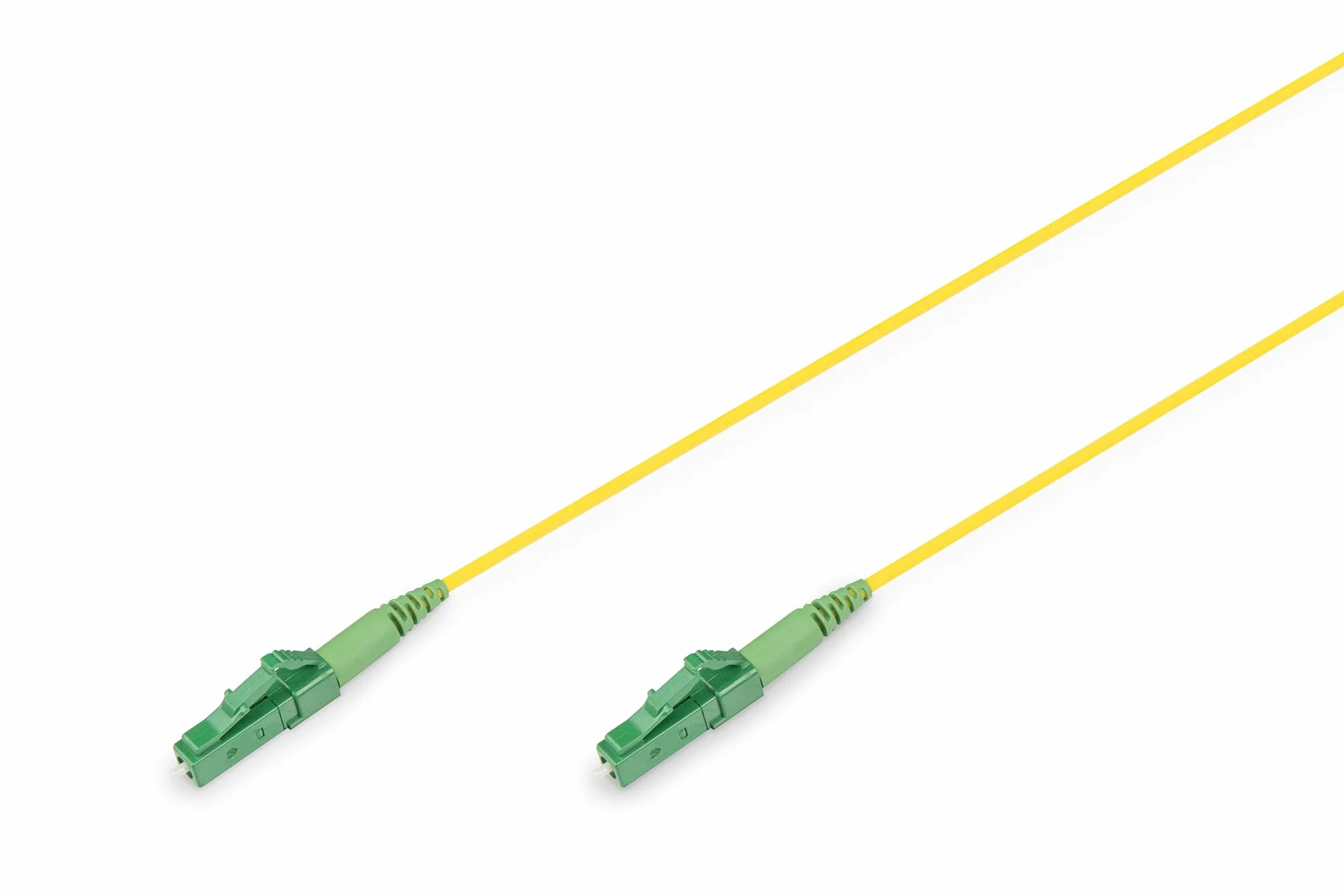 DIGITUS DK-2933-03-APC-SX - Kabel światłowodowy OS2-3 m - LC/(APC) do LC/(APC) - Simplex - FTTH, FTTB & FTTx - SM Jednomodowy światłowodowy kabel LAN - Typ włókna: 9/125 µ - Żółty (Yellow)