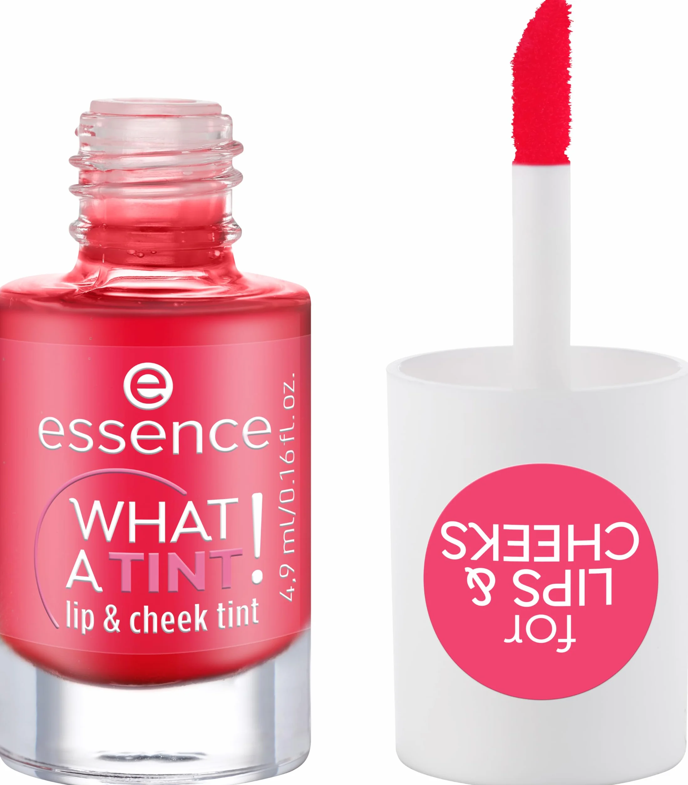 essence Tint do ust i policzków WHAT A TINT!, długotrwały, natychmiastowy wynik, naturalny (4.9ml)