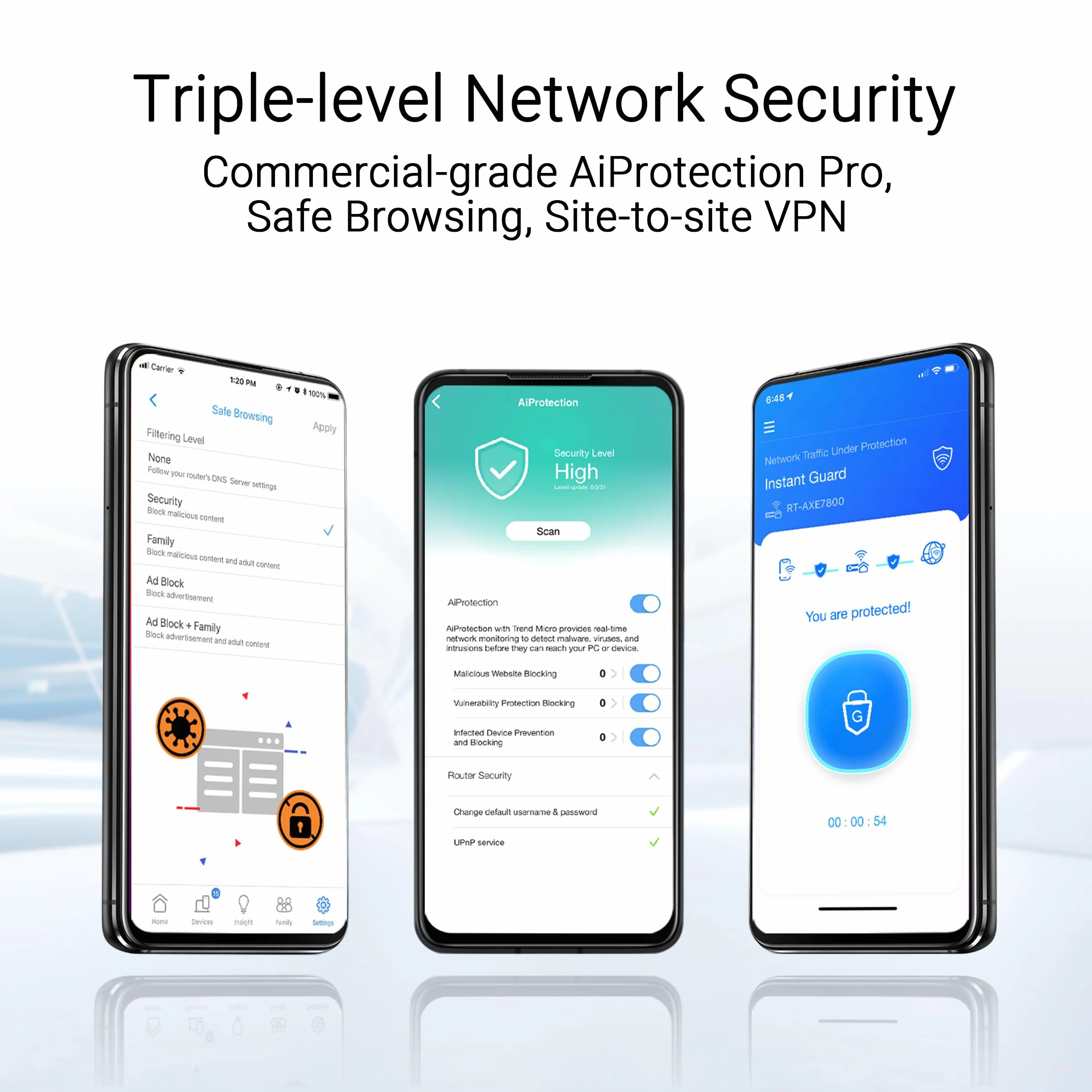 ASUS ZenWiFi BD4 2-pak dwuzakresowa siatka WiFi 7, 3600 Mbps, zasięg 470 m², dwa porty 2,5G, w zestawie kontrola bezpieczeństwa i rodzicielska, Smart Home Master SSID, biały